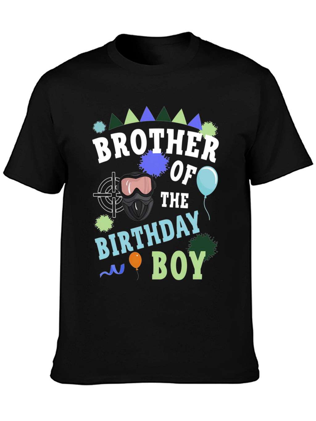 Camiseta Hermano del Cumpleañero Negra