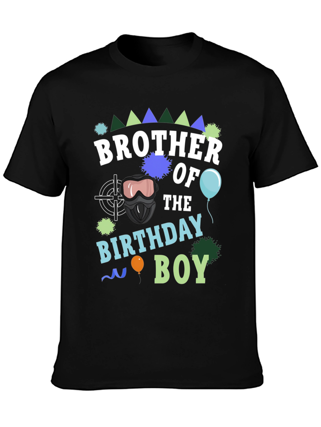 Camiseta Hermano del Cumpleañero Negra