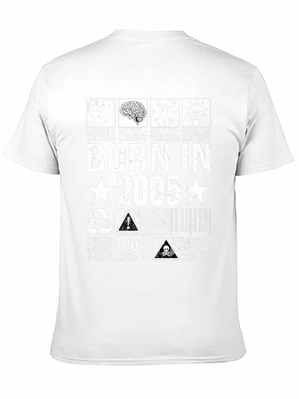 Camiseta Born in 2005 Negra