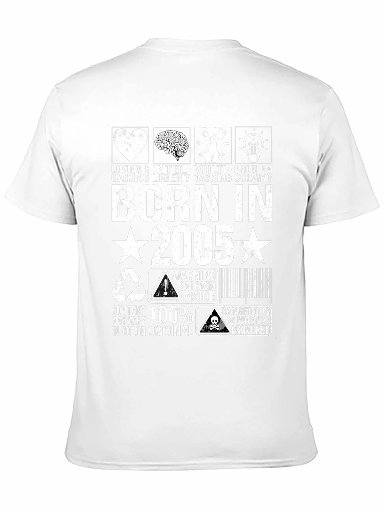 Camiseta Born in 2005 Negra