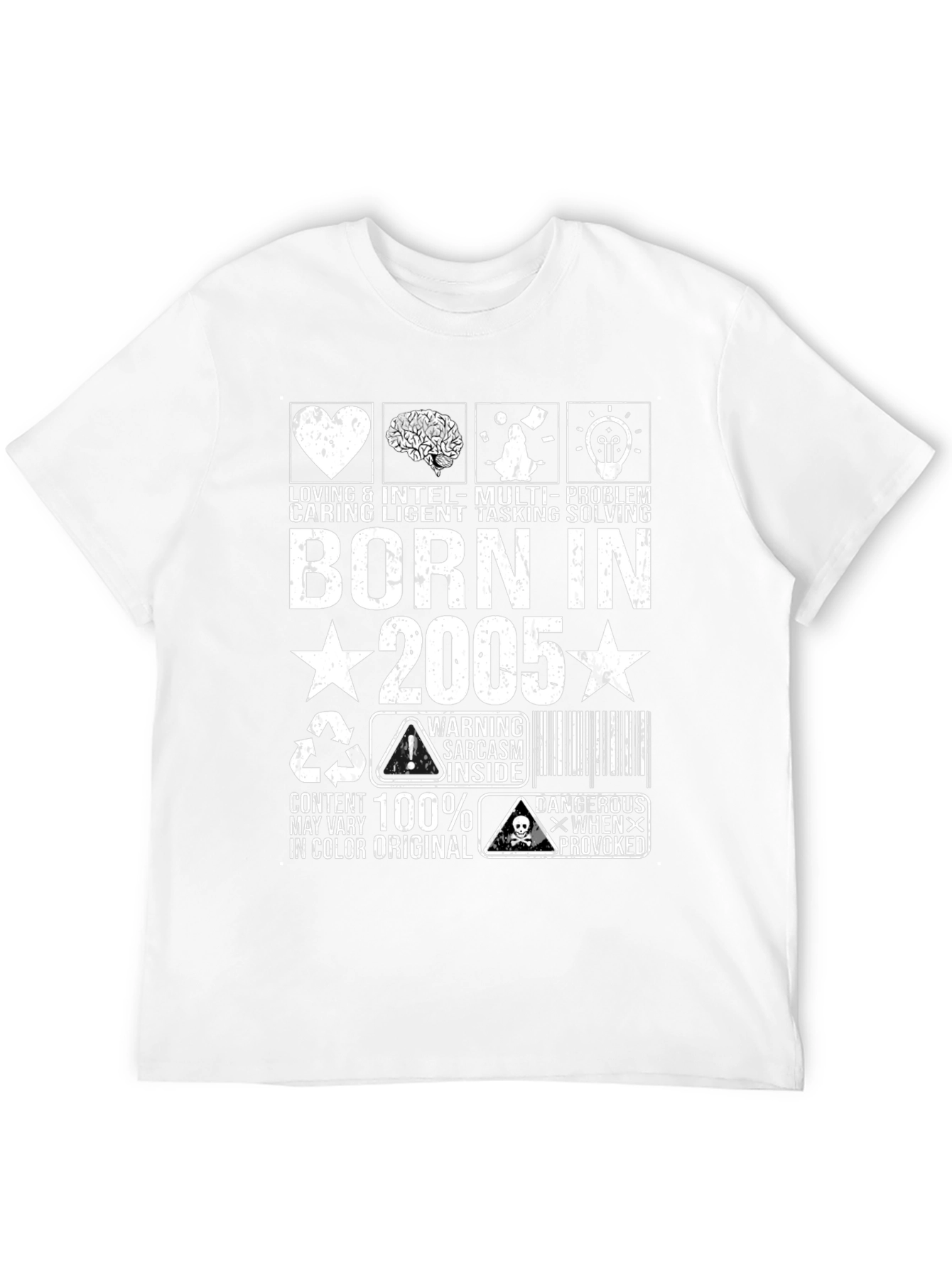 Camiseta Born in 2005 Negra