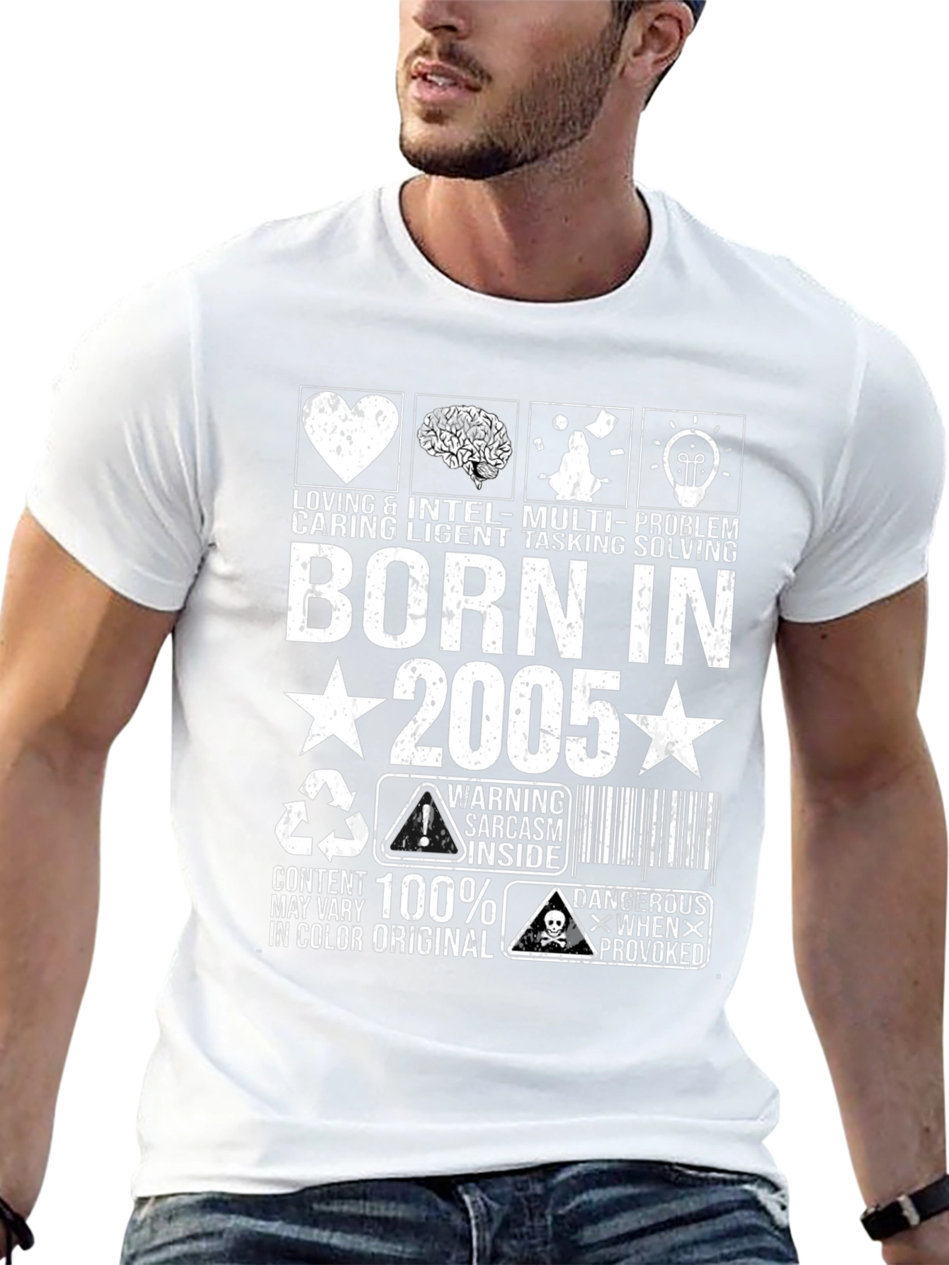 Camiseta Born in 2005 Negra
