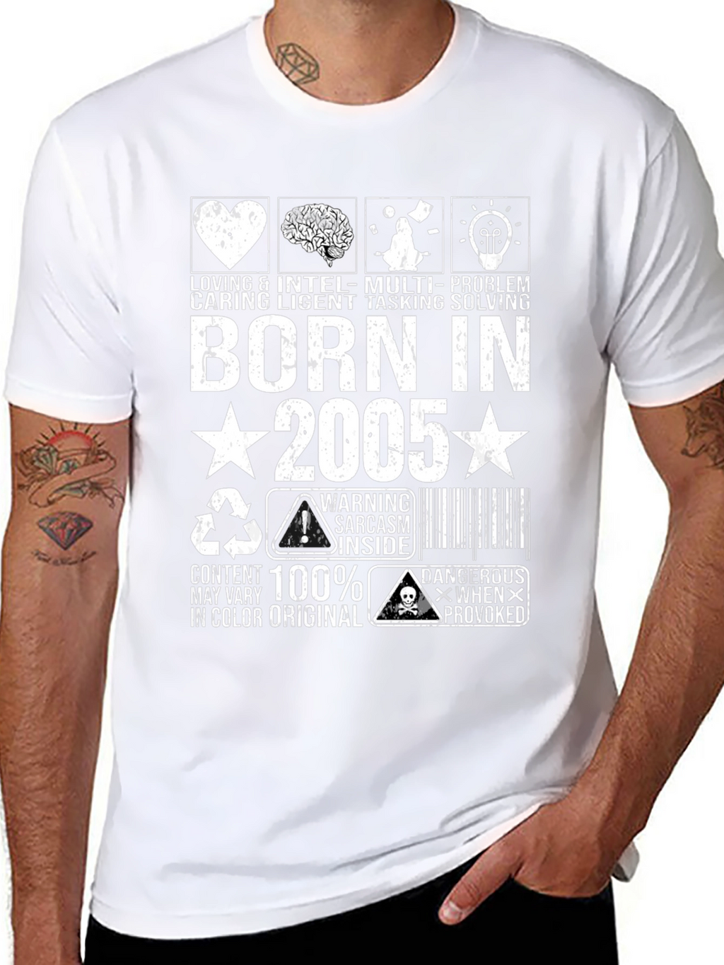 Camiseta Born in 2005 Negra