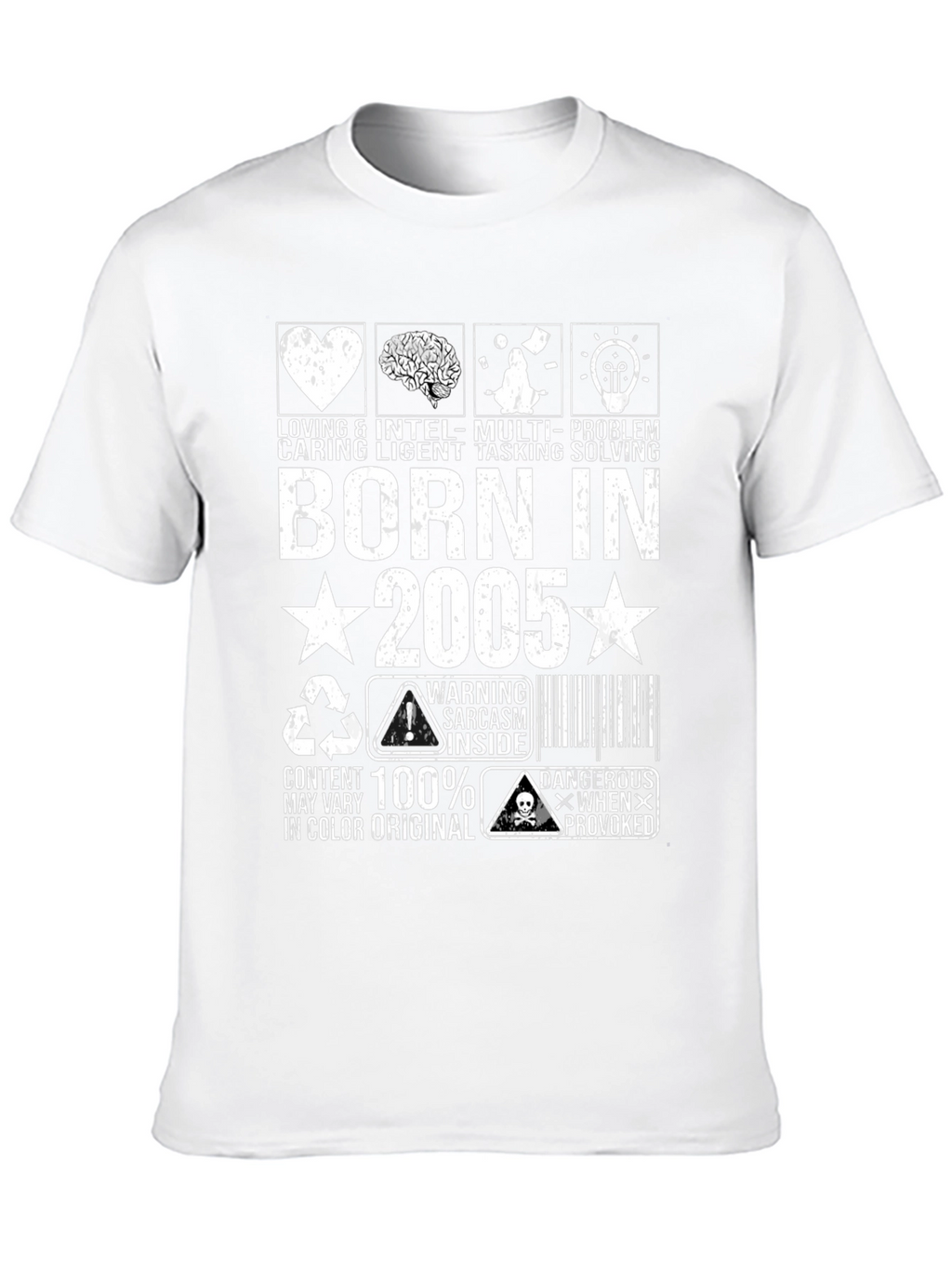 Camiseta Born in 2005 Negra
