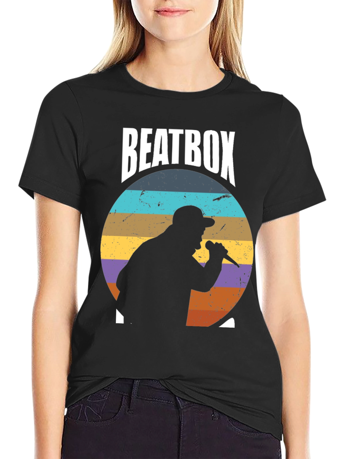 Camiseta Beatbox Retro Vintage para Hombre