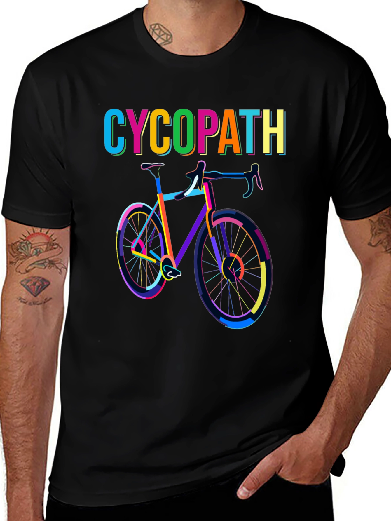 Camiseta Cicopata: Diseño de Bicicleta Colorida