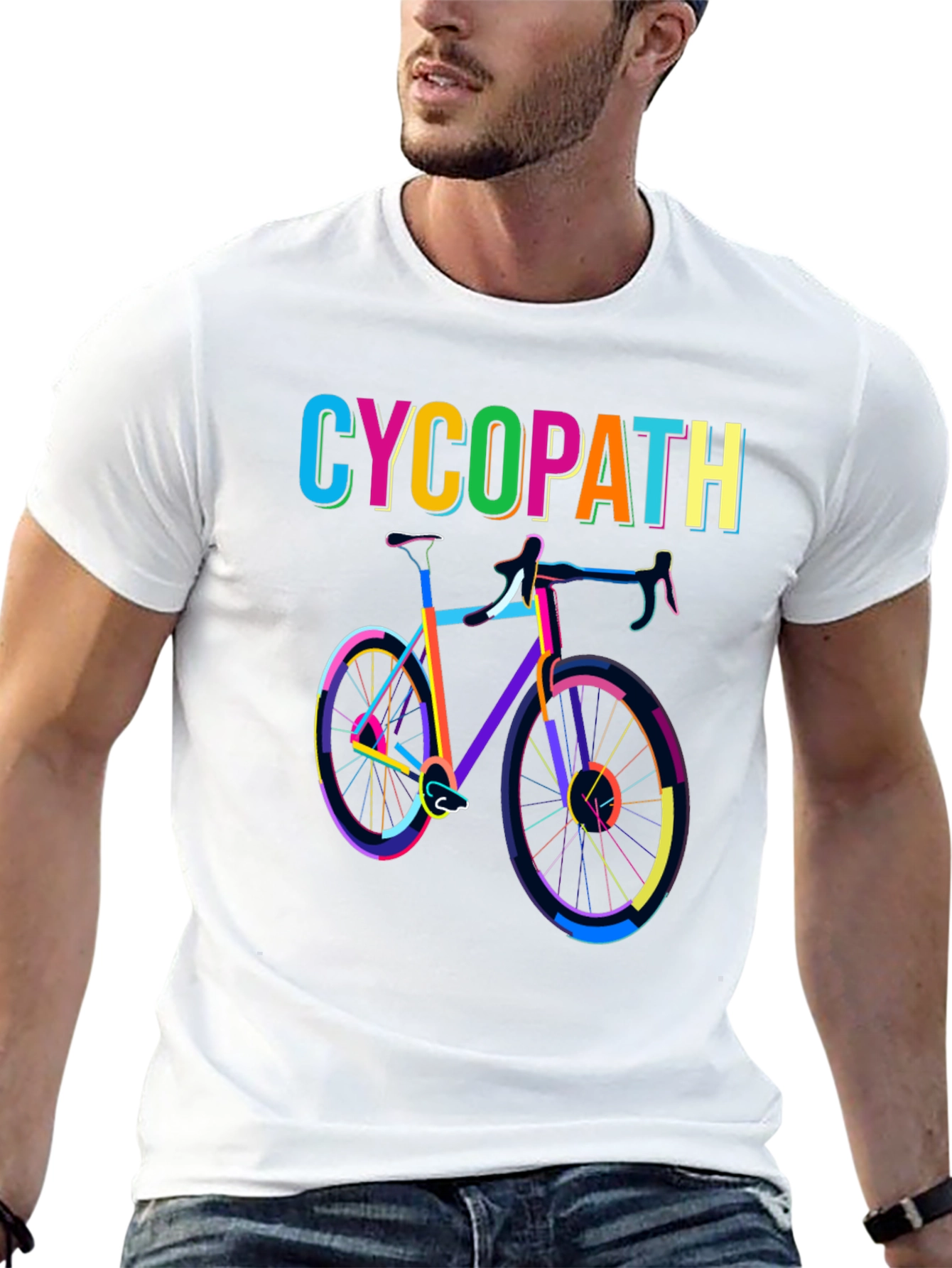 Camiseta Cicopata: Diseño de Bicicleta Colorida