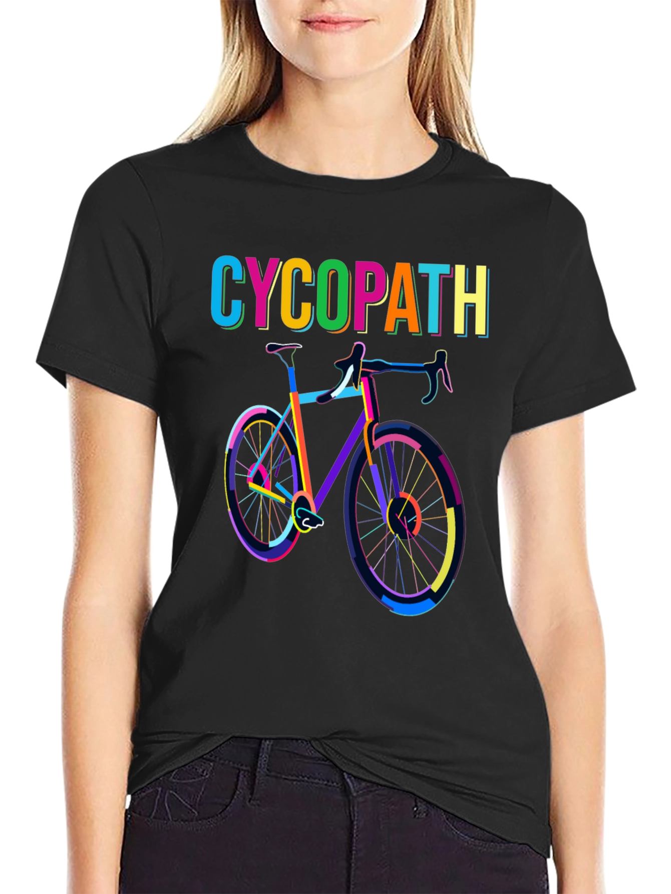 Camiseta Cicopata: Diseño de Bicicleta Colorida