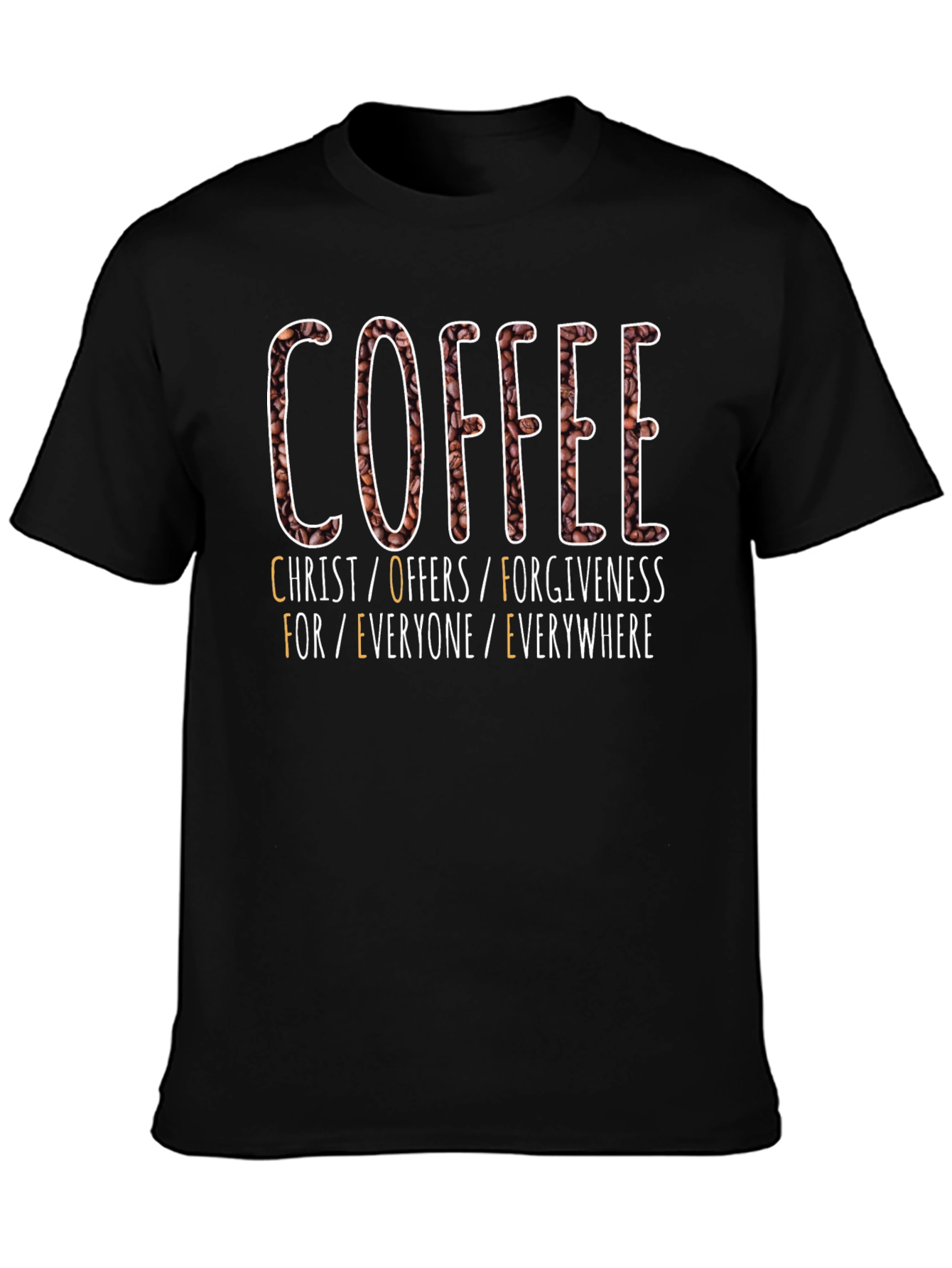 Camiseta Café: Cristo Ofrece Perdón