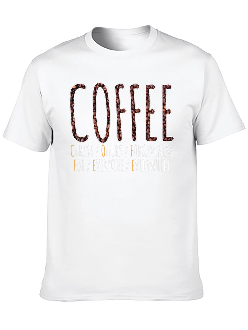 Camiseta Café: Cristo Ofrece Perdón