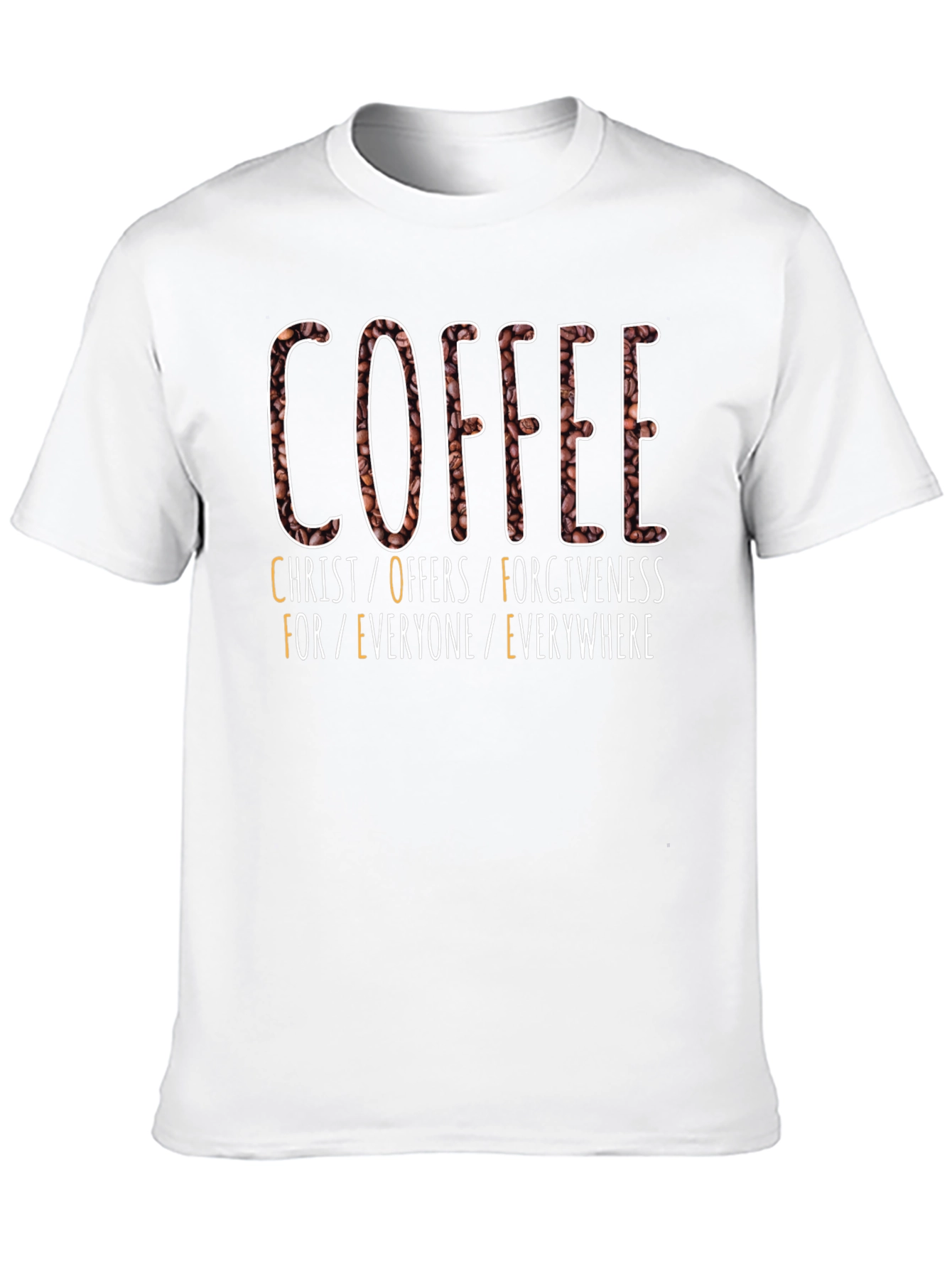 Camiseta Café: Cristo Ofrece Perdón