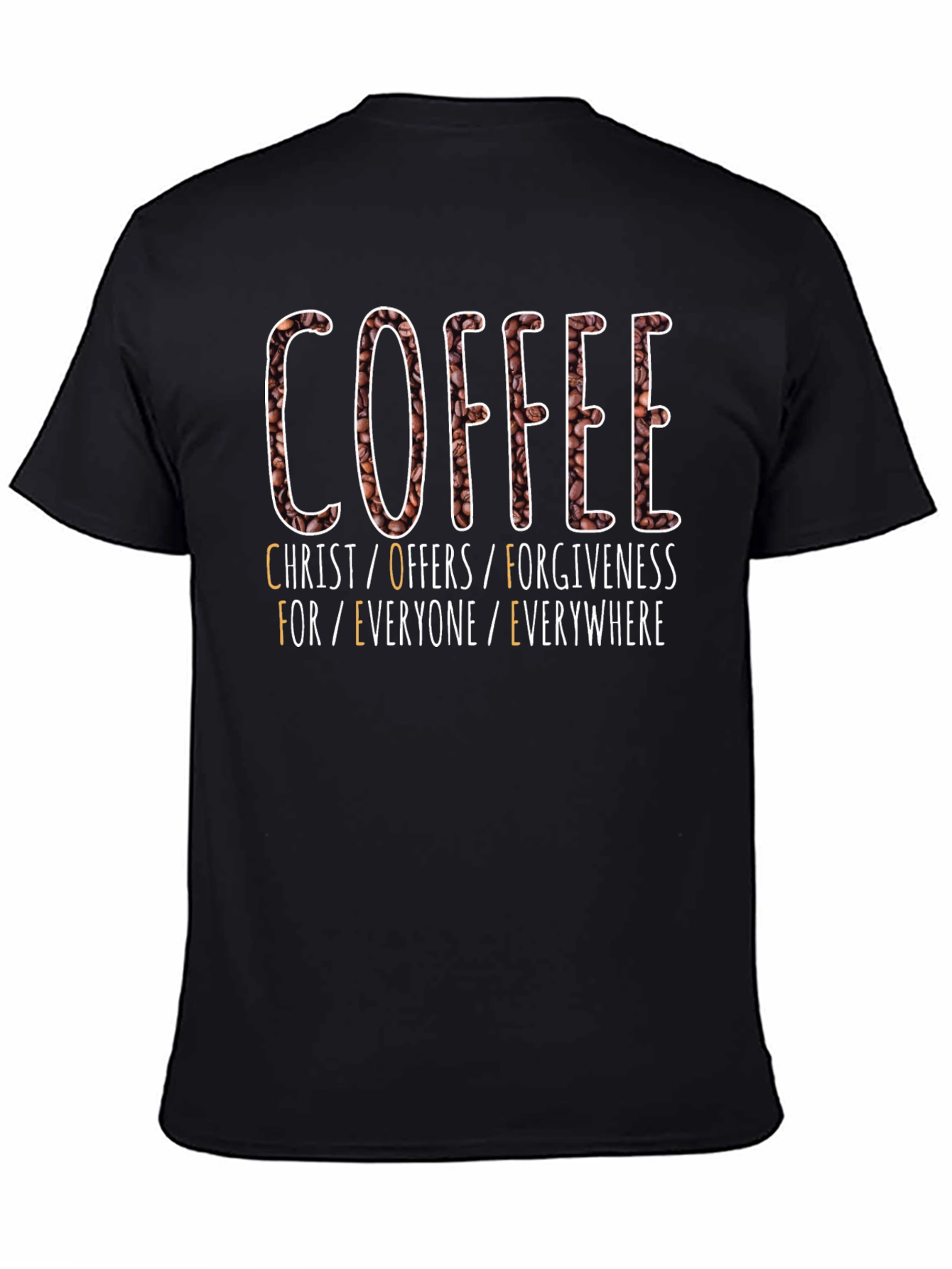 Camiseta Café: Cristo Ofrece Perdón