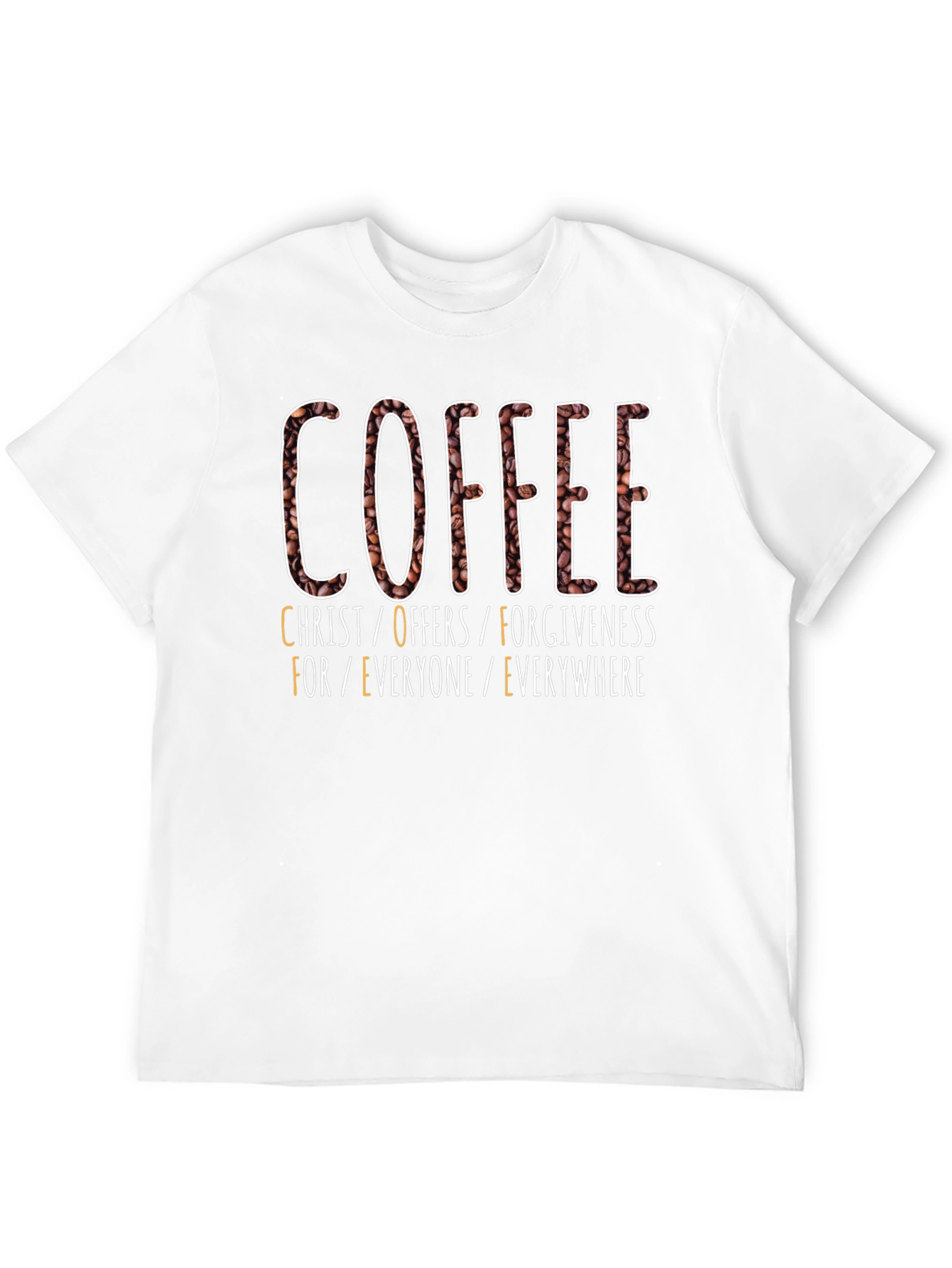 Camiseta Café: Cristo Ofrece Perdón