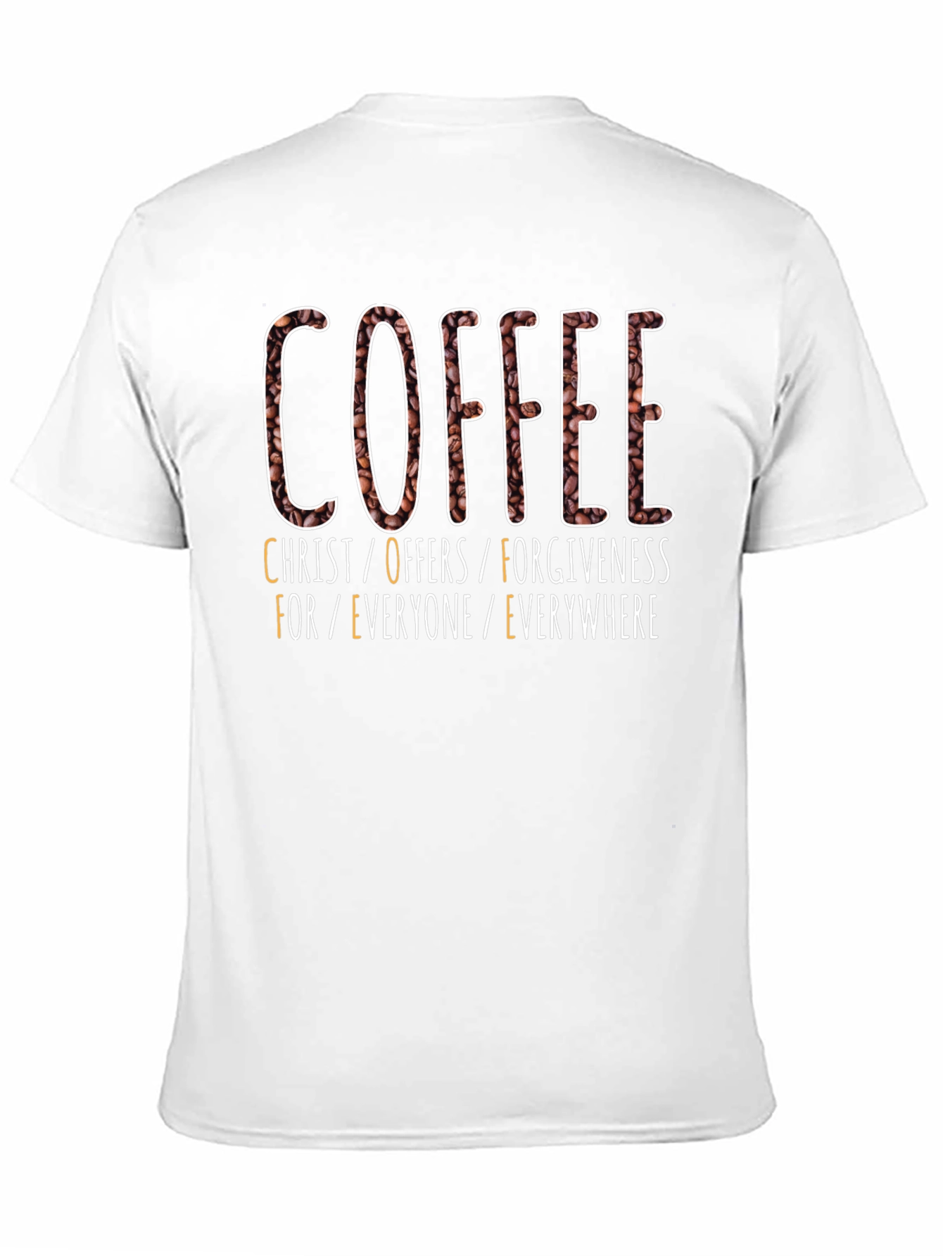 Camiseta Café: Cristo Ofrece Perdón