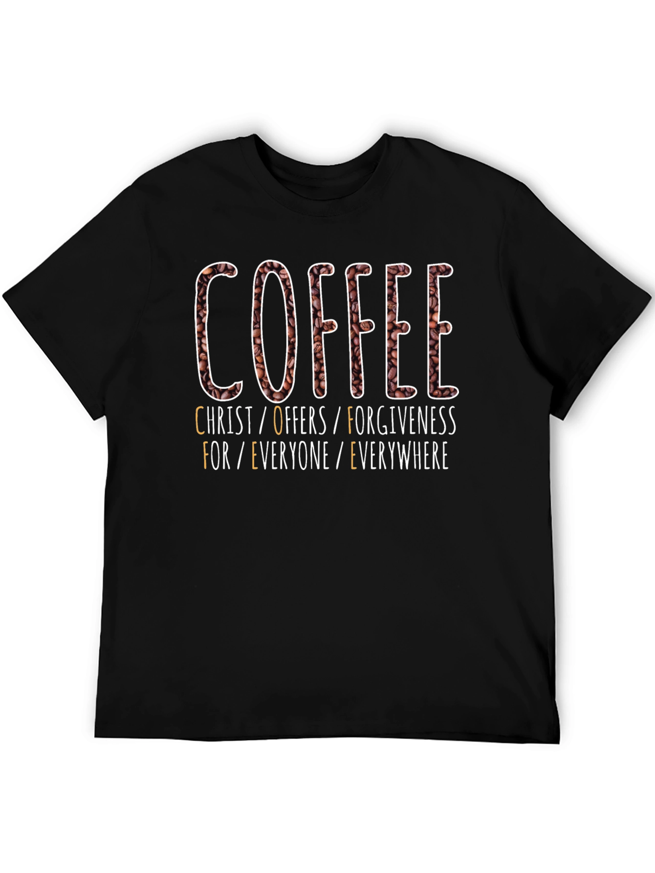 Camiseta Café: Cristo Ofrece Perdón