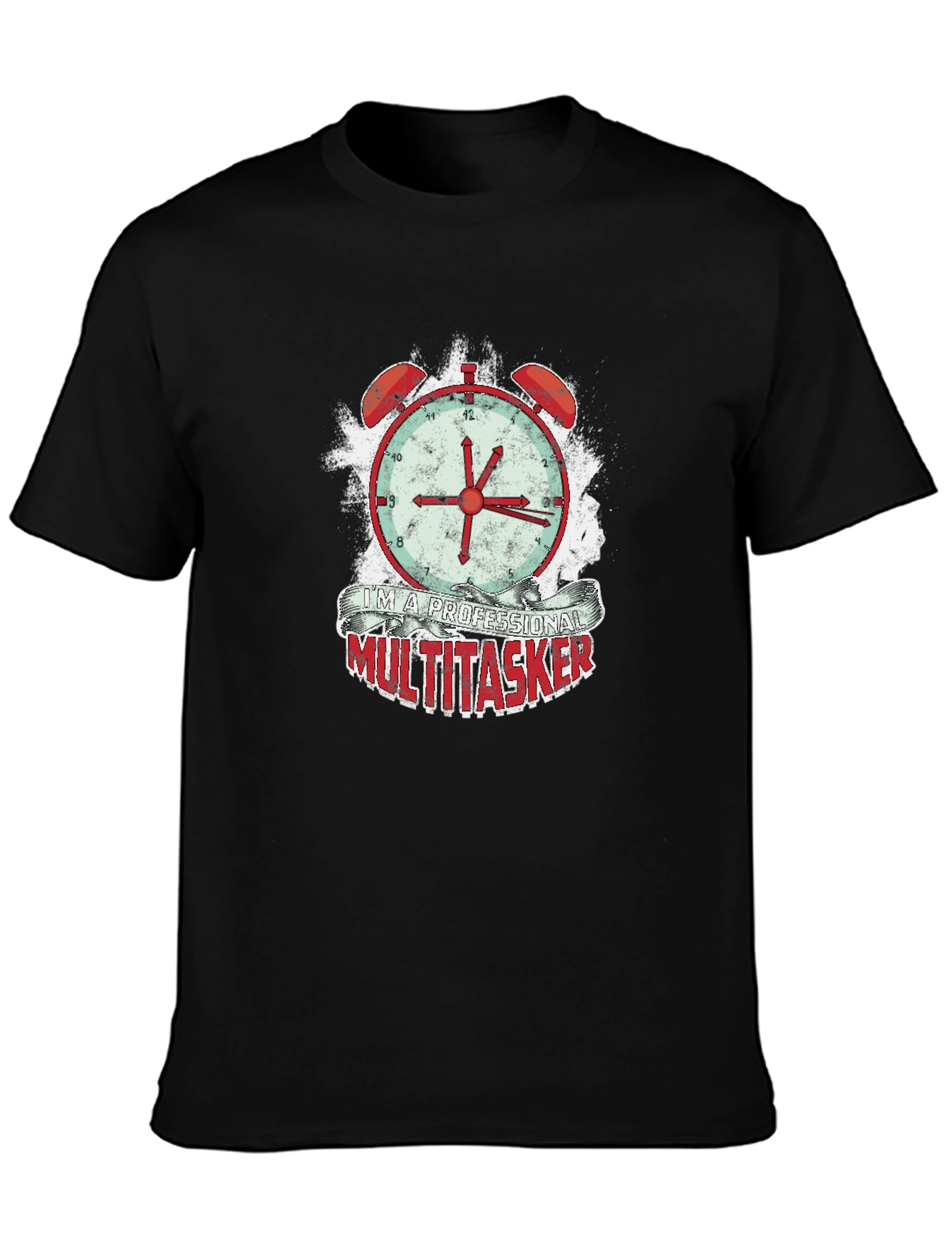 Camiseta Hombre Multitarea Profesional - Diseño Reloj