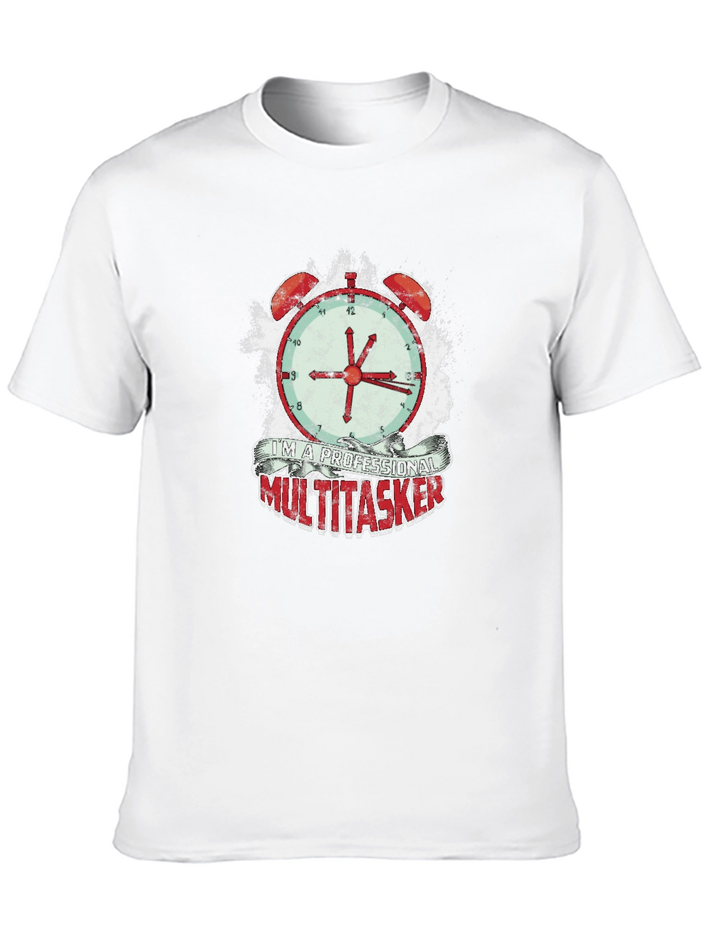 Camiseta Hombre Multitarea Profesional - Diseño Reloj