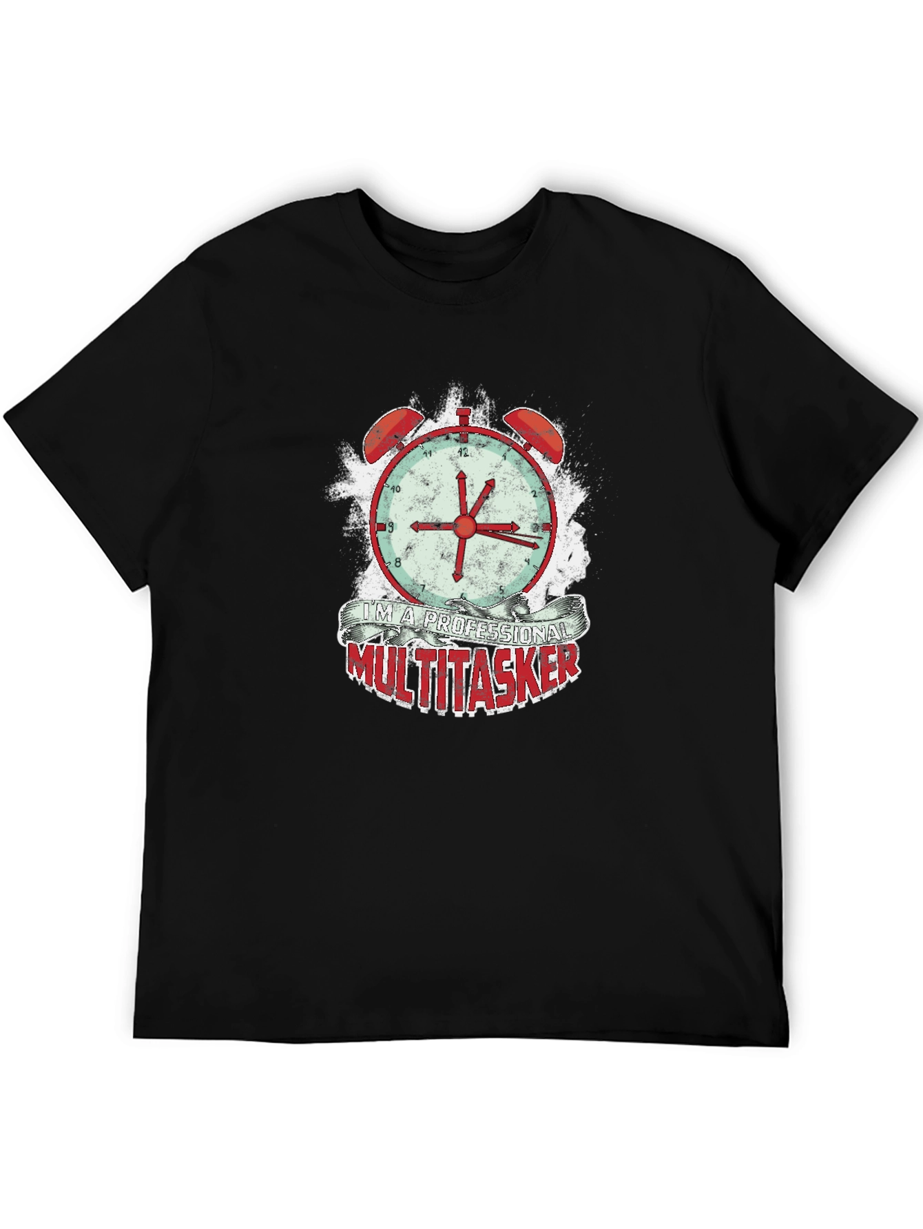 Camiseta Hombre Multitarea Profesional - Diseño Reloj