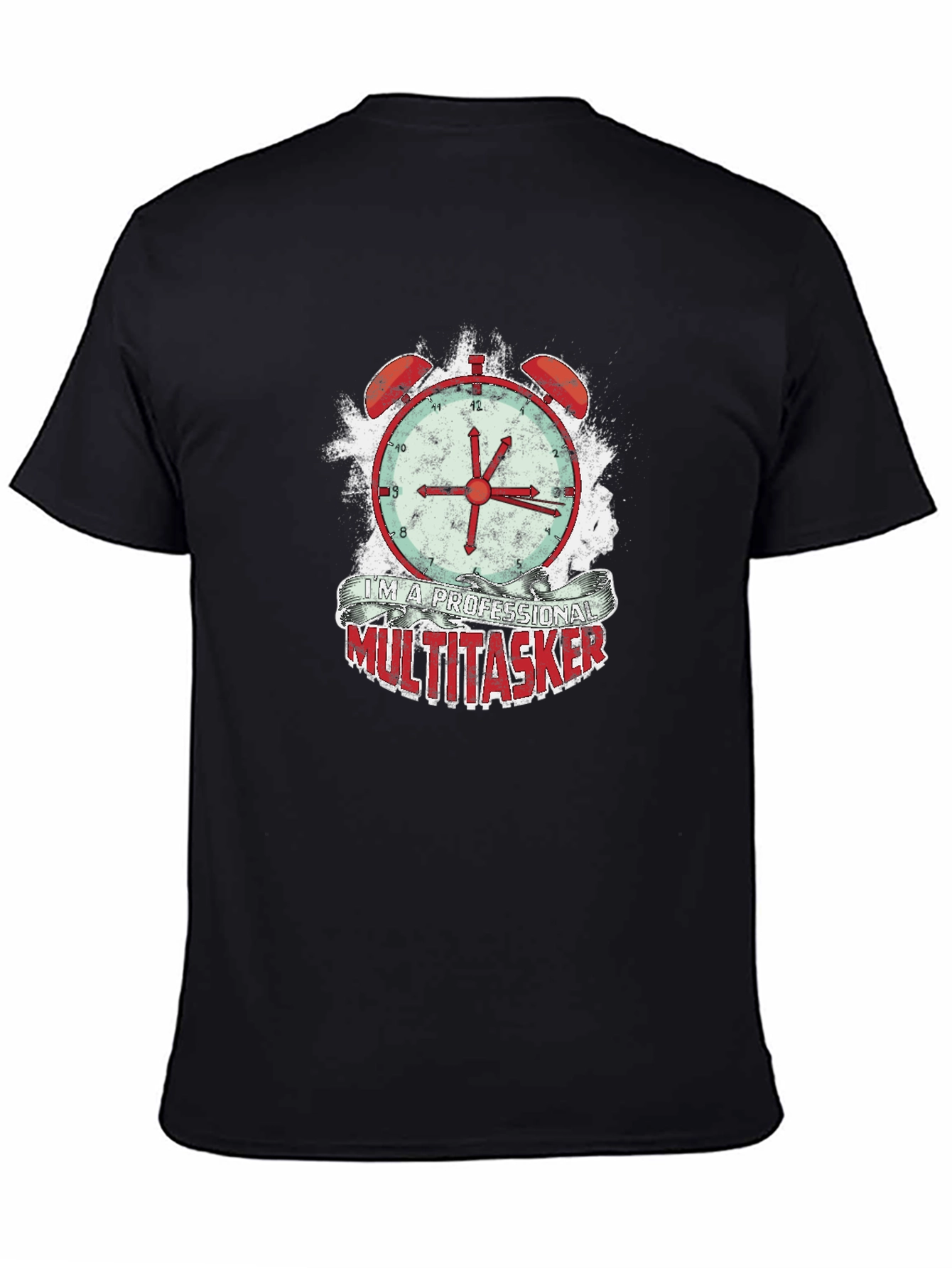 Camiseta Hombre Multitarea Profesional - Diseño Reloj