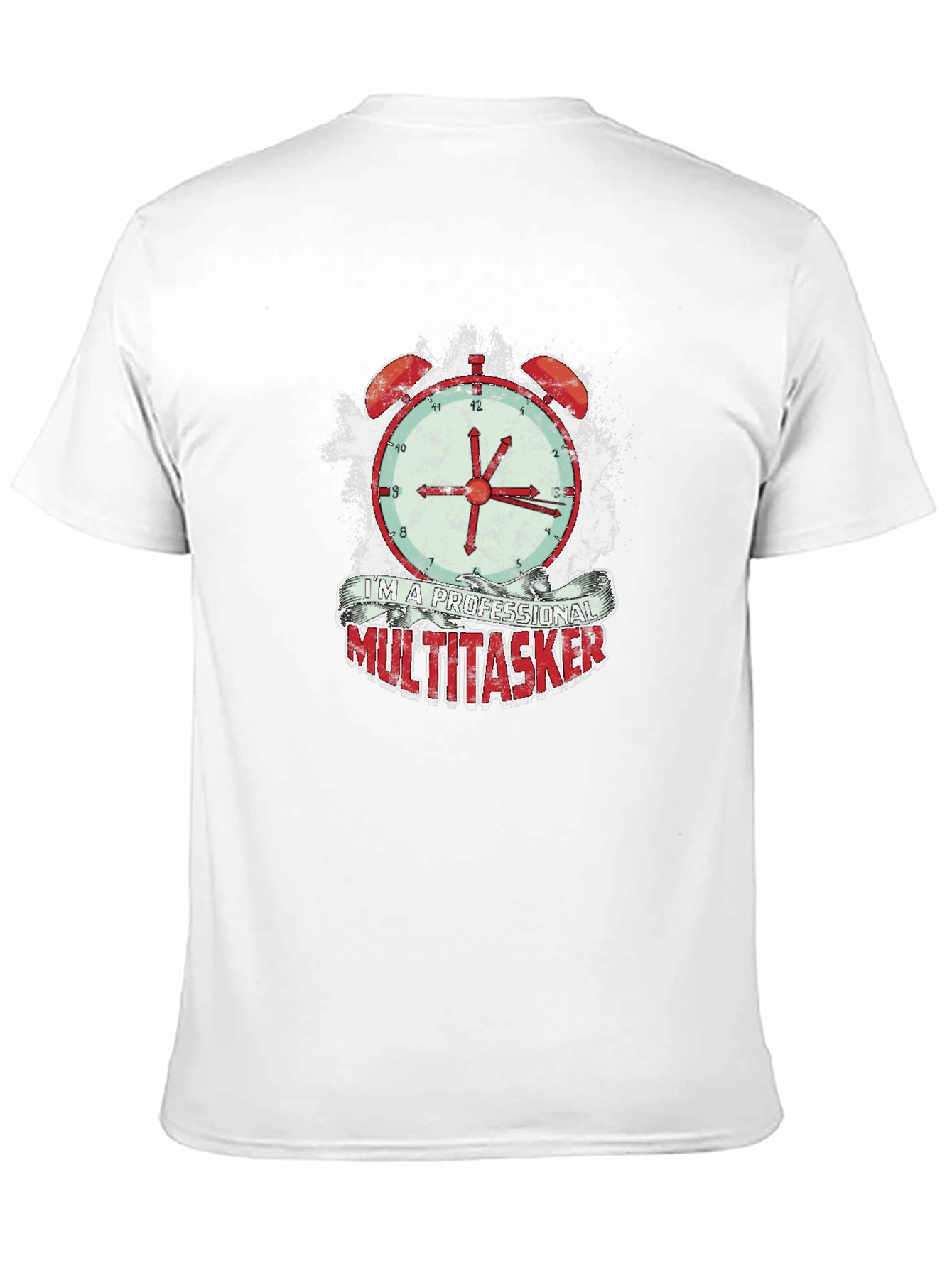 Camiseta Hombre Multitarea Profesional - Diseño Reloj