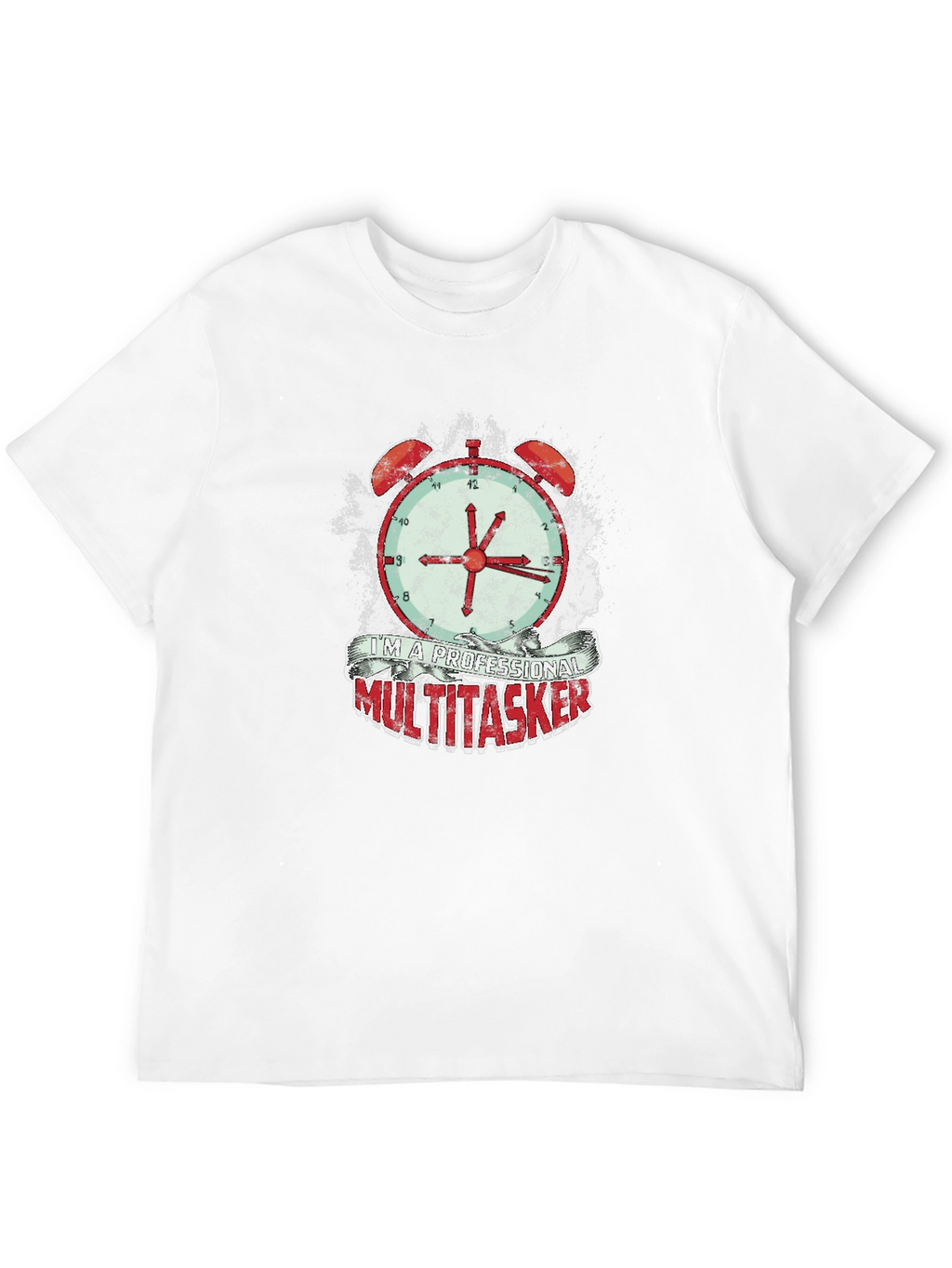 Camiseta Hombre Multitarea Profesional - Diseño Reloj