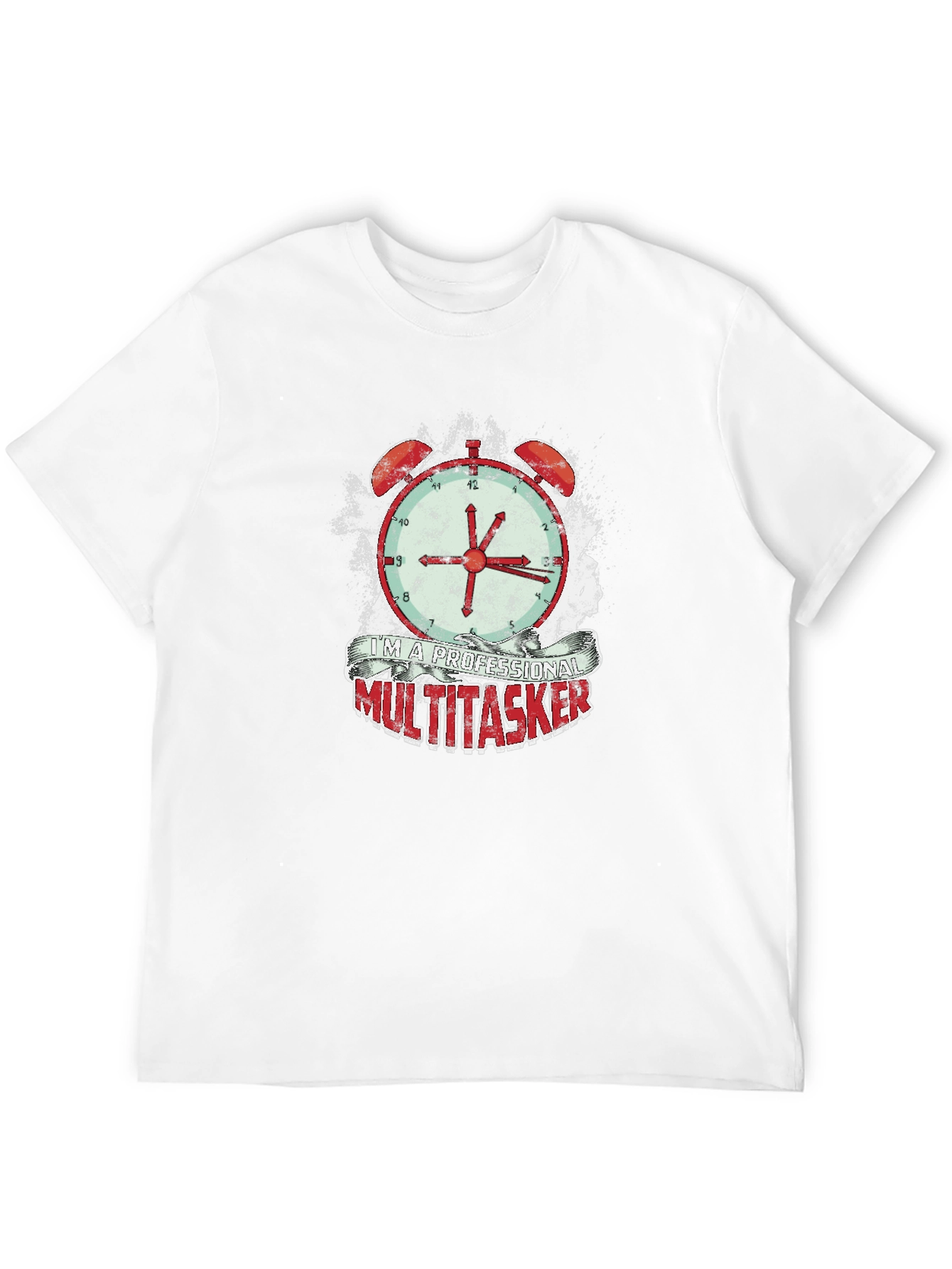 Camiseta Hombre Multitarea Profesional - Diseño Reloj