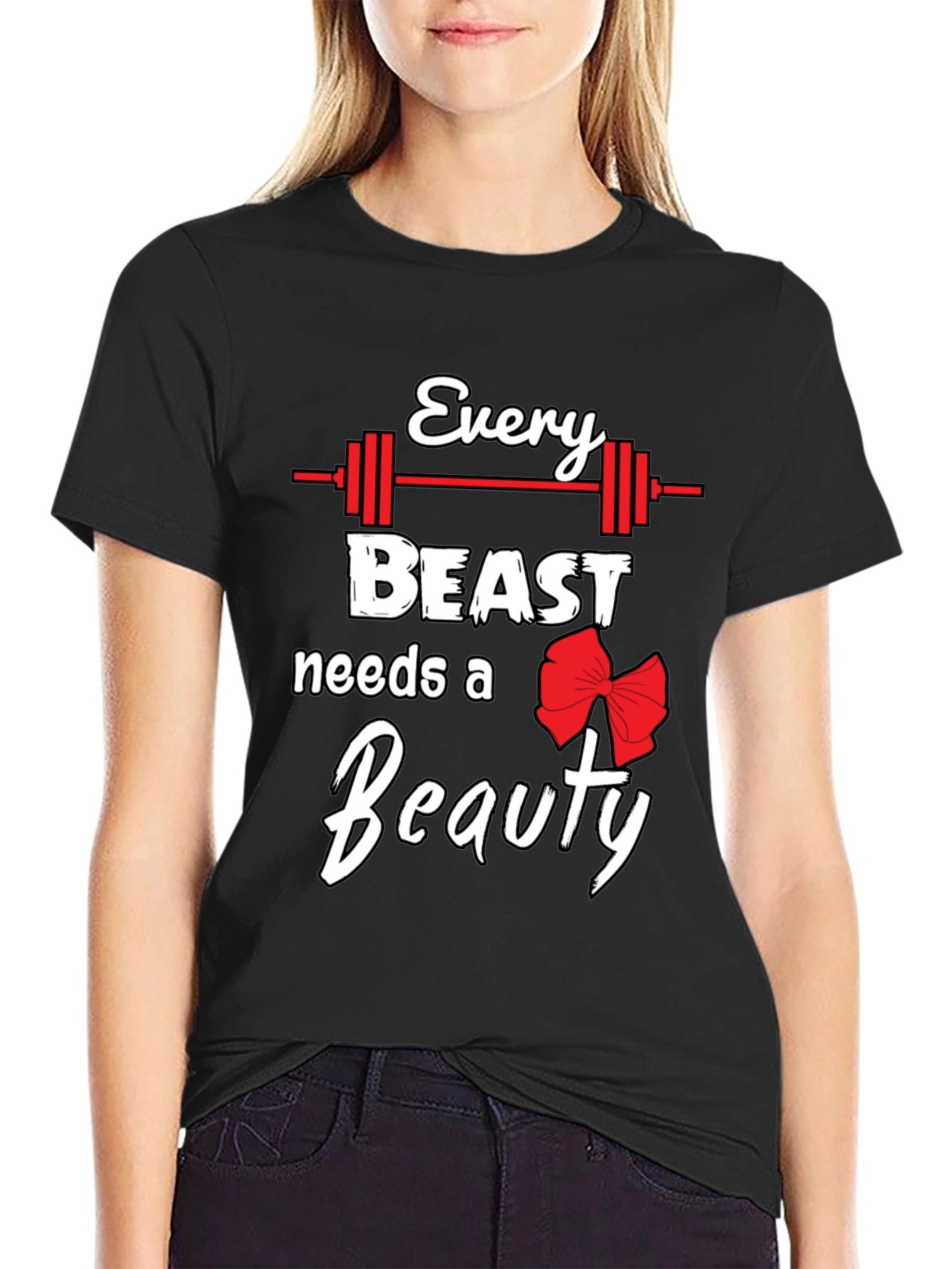 Camiseta Hombre Negra Beast and Beauty