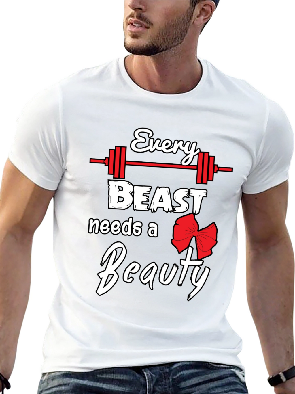 Camiseta Hombre Negra Beast and Beauty