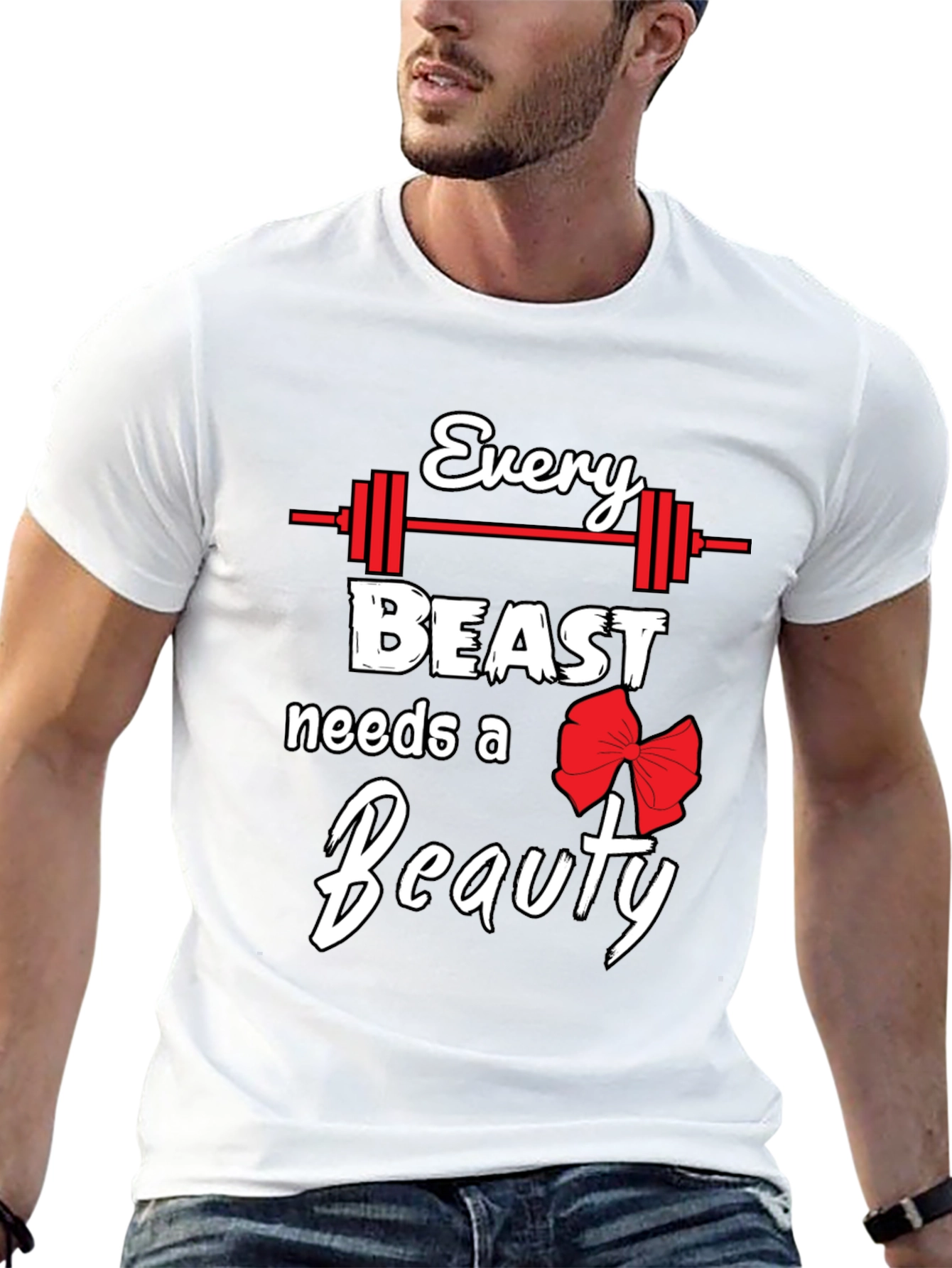 Camiseta Hombre Negra Beast and Beauty