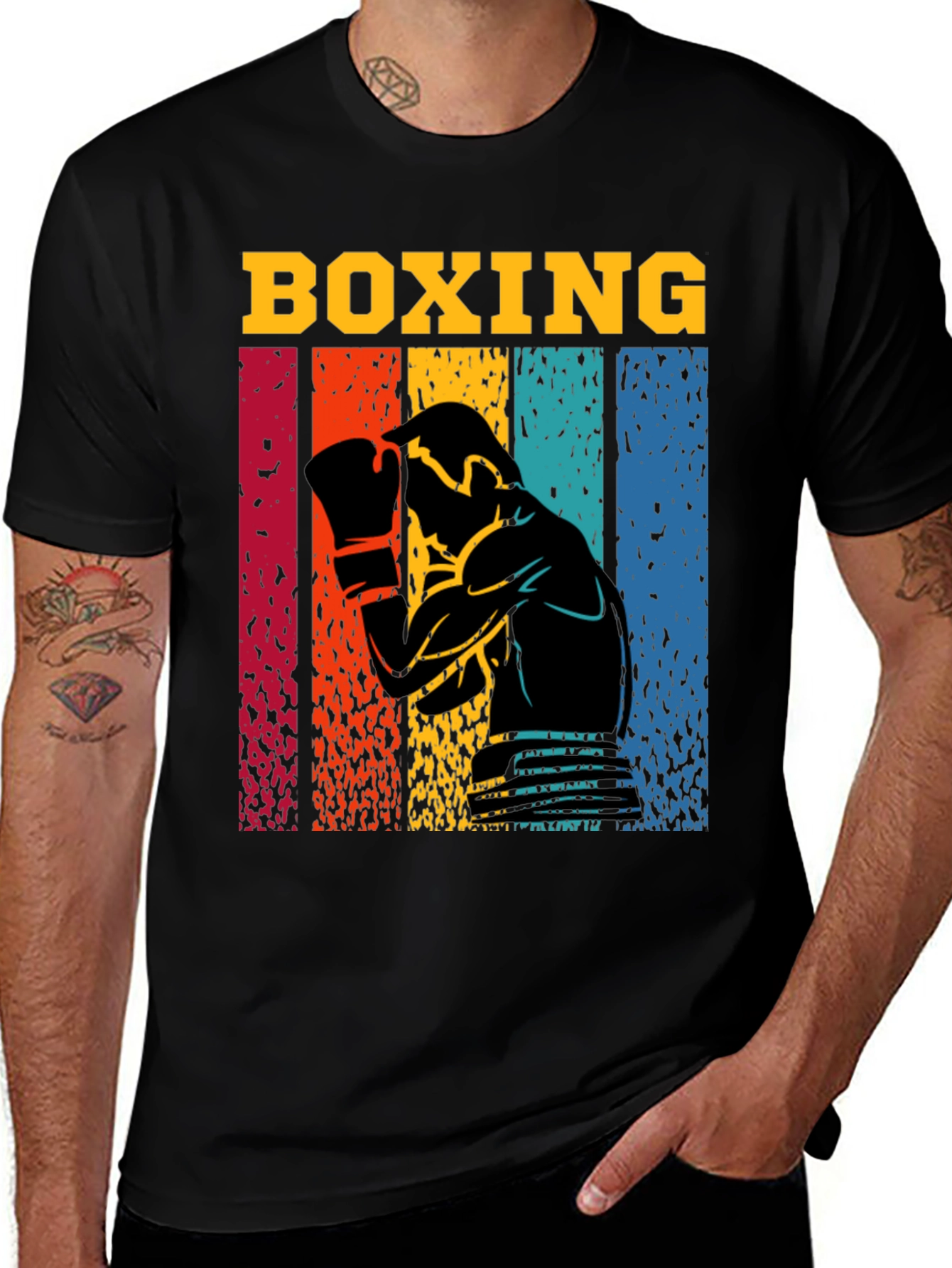 Camiseta Boxeo Vintage Diseño Retro