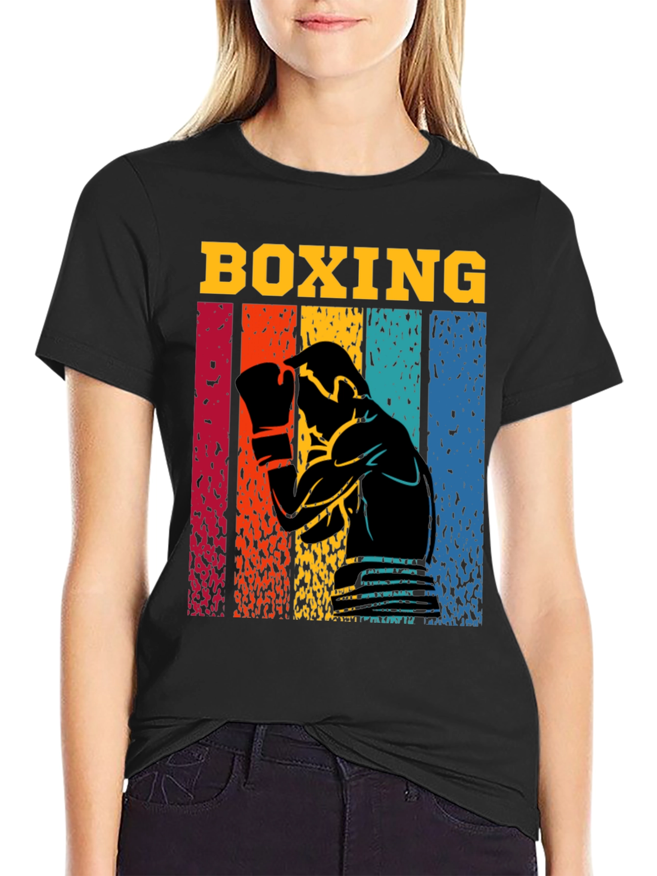 Camiseta Boxeo Vintage Diseño Retro