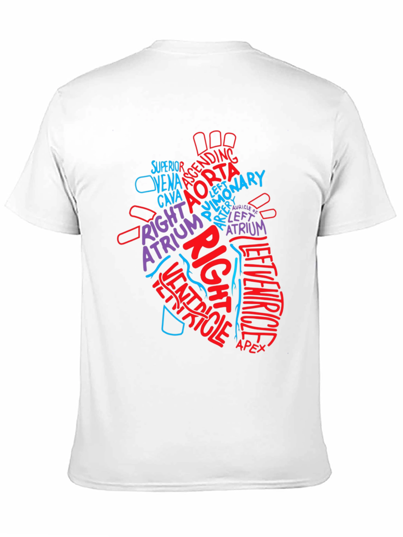 Camiseta Corazón Anatómico con Tipografía