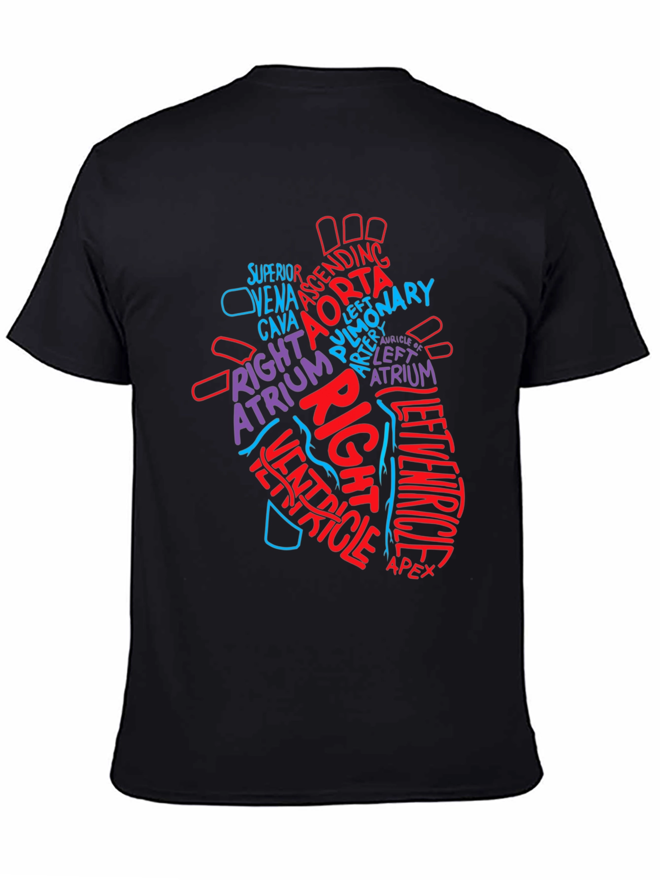 Camiseta Corazón Anatómico con Tipografía