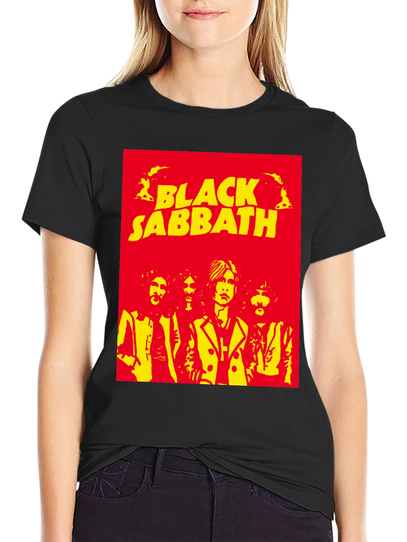 Camiseta Black Sabbath Retro para Hombre
