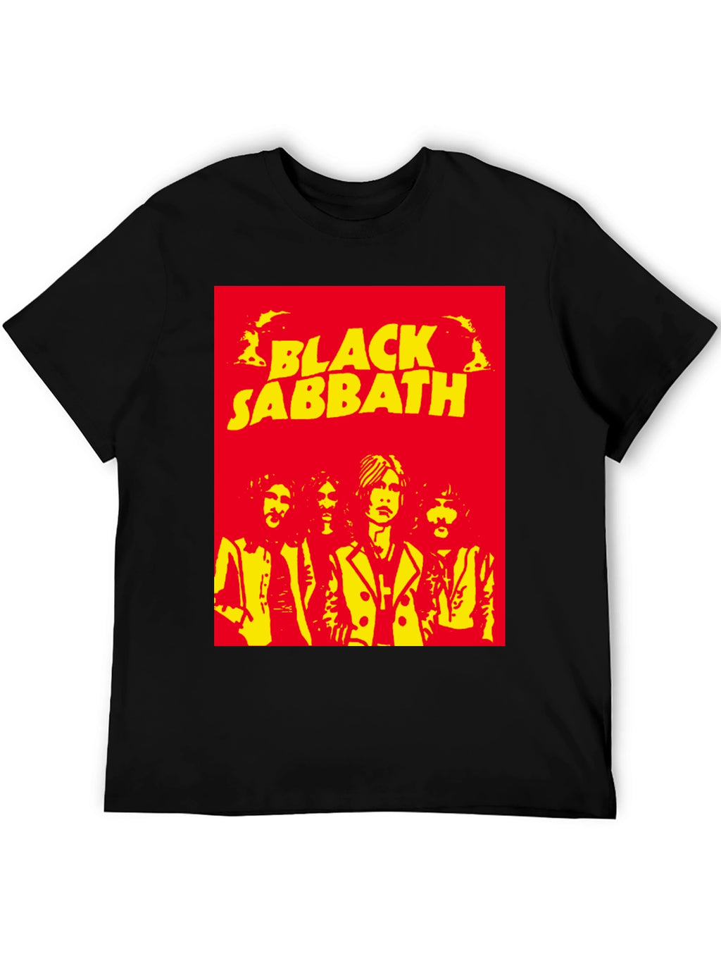 Camiseta Black Sabbath Retro para Hombre