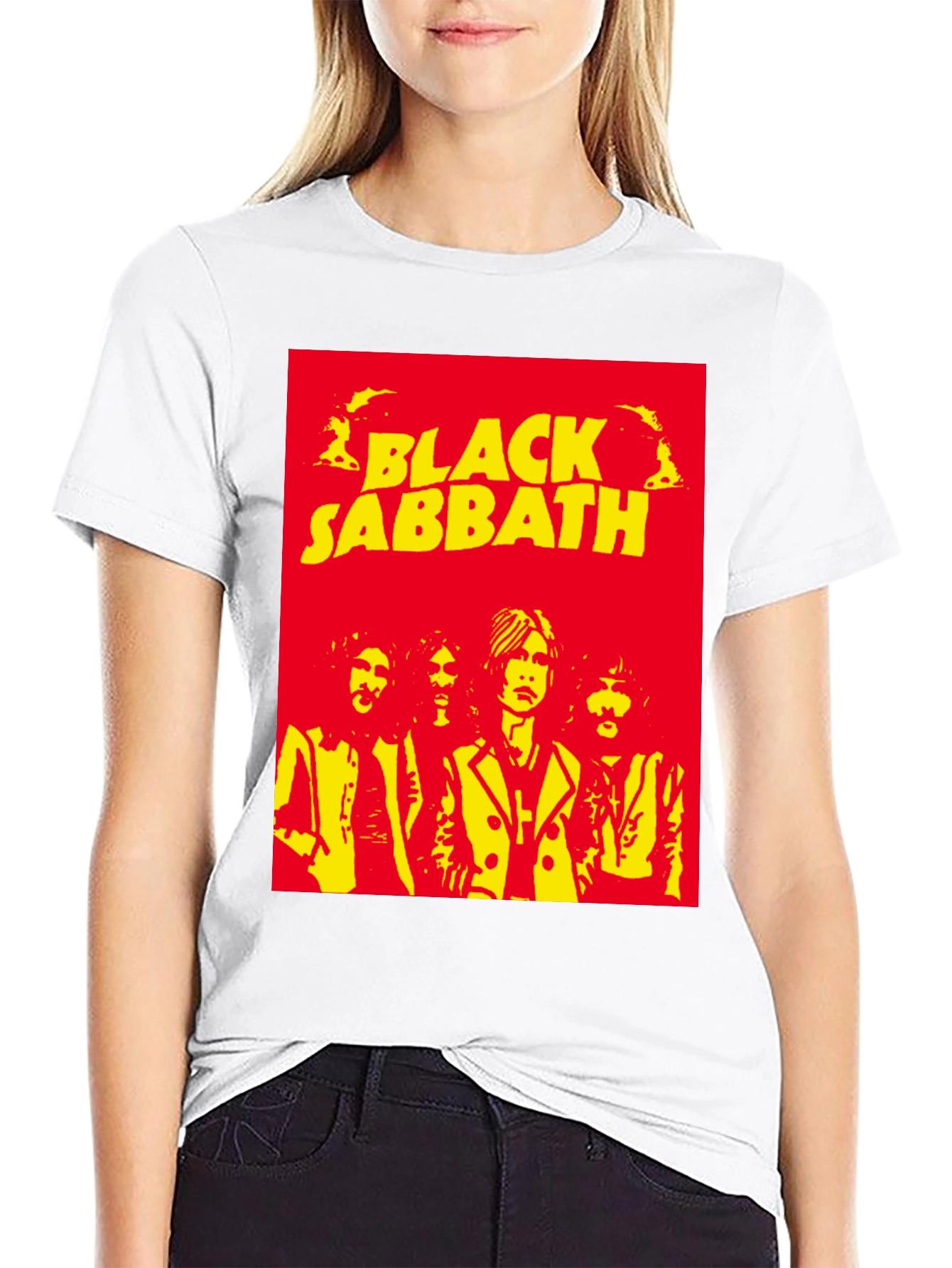 Camiseta Black Sabbath Retro para Hombre