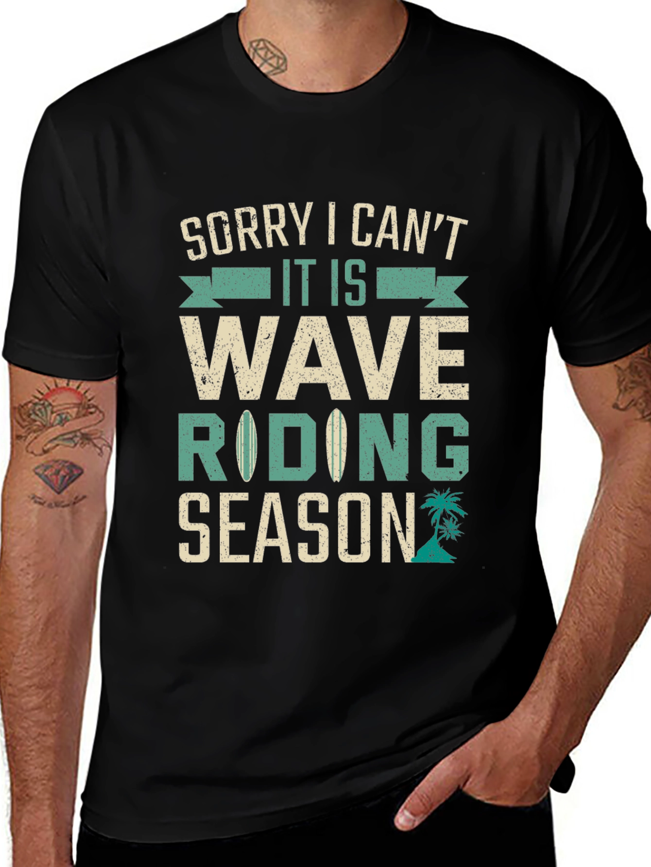 Camiseta Hombre Wave Riding Season