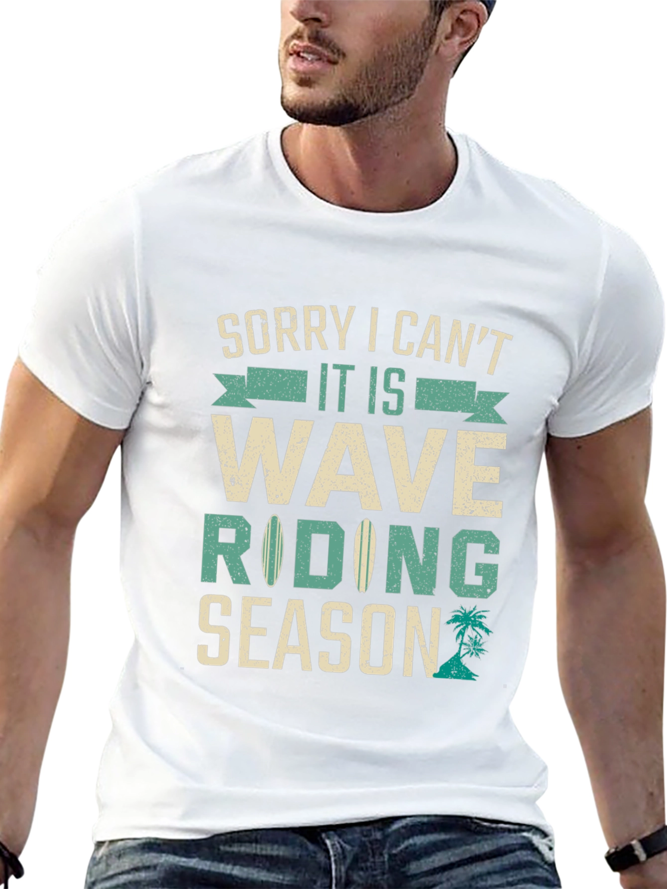 Camiseta Hombre Wave Riding Season