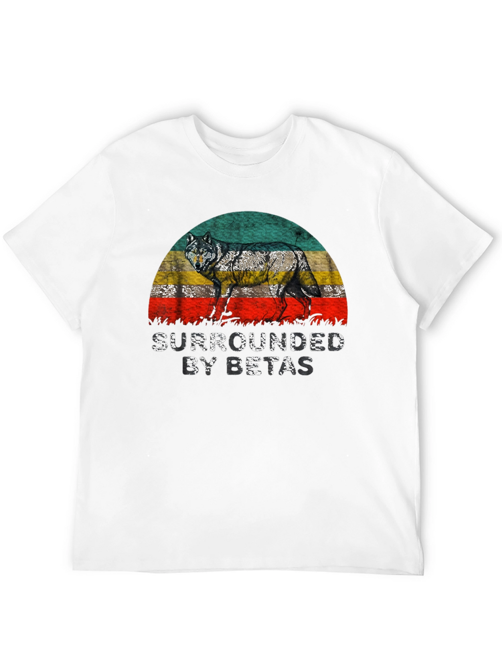 Camiseta Hombre Lobo Rodeado de Betas