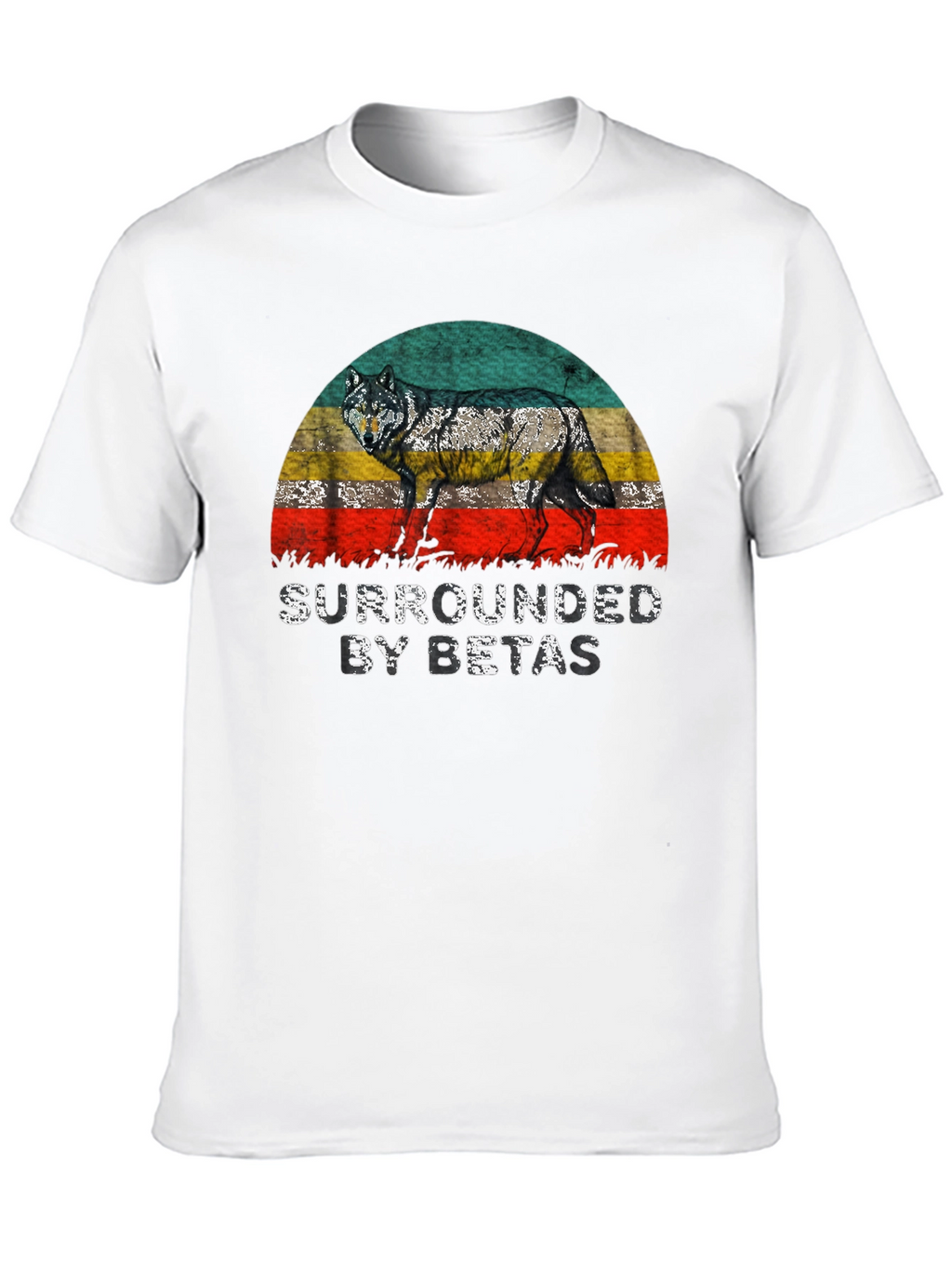 Camiseta Hombre Lobo Rodeado de Betas