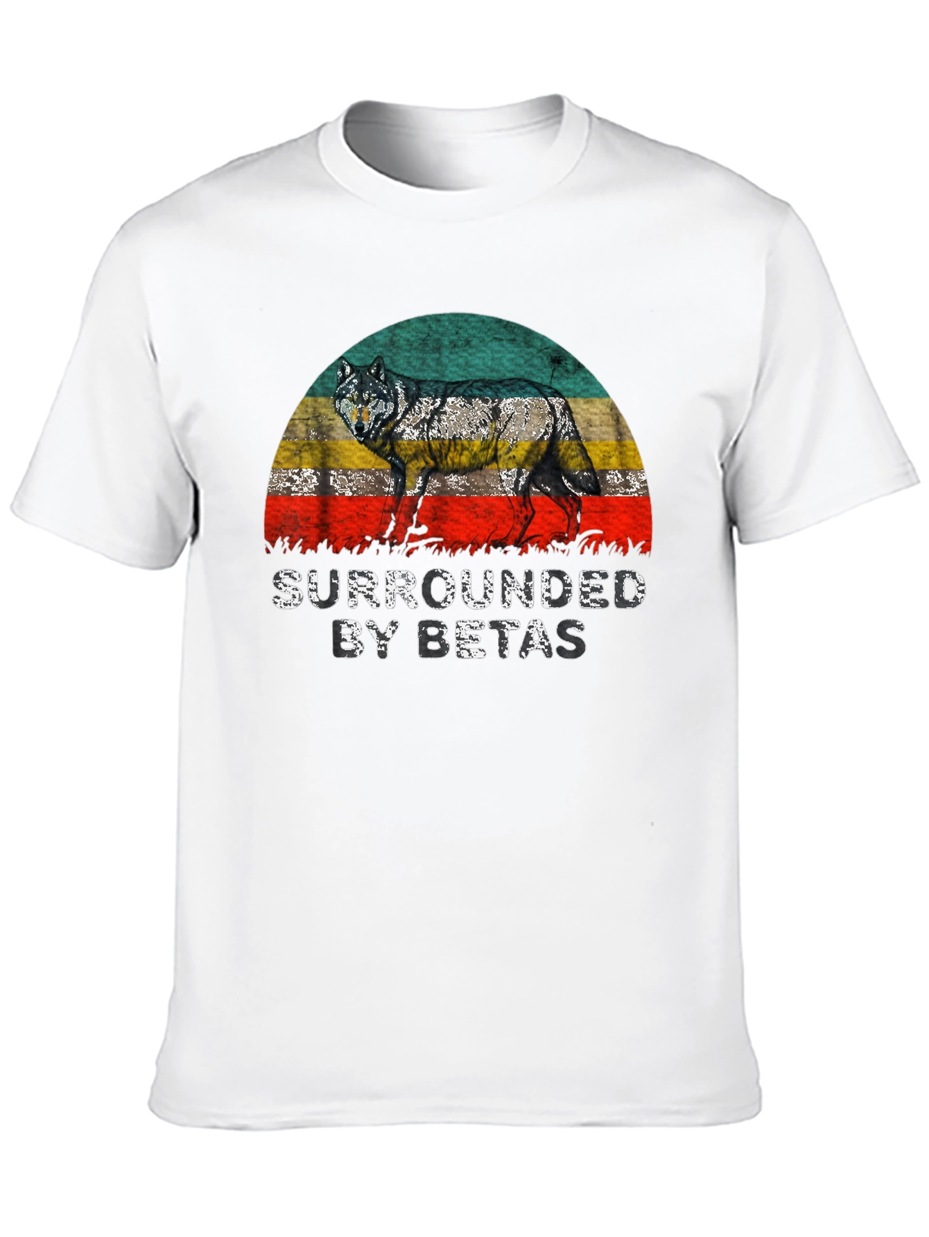 Camiseta Hombre Lobo Rodeado de Betas