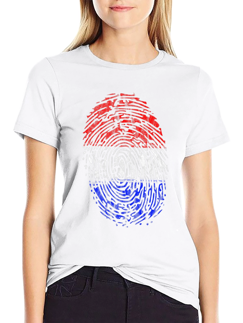 Camiseta Hombre Huella Bandera