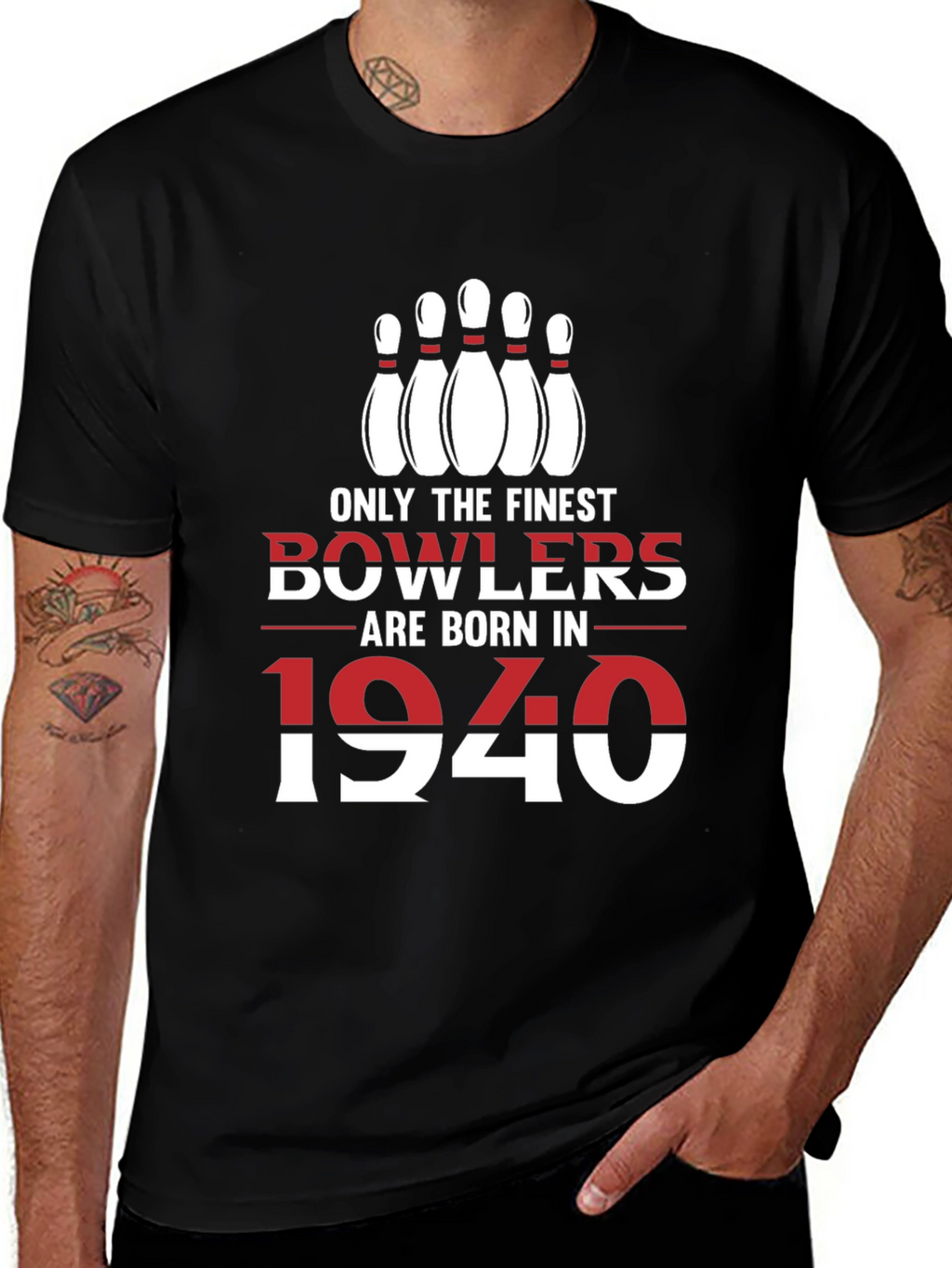 Camiseta de Boliche: Nacidos en 1940