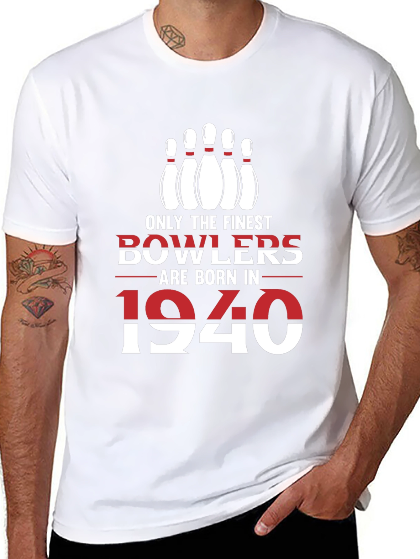 Camiseta de Boliche: Nacidos en 1940