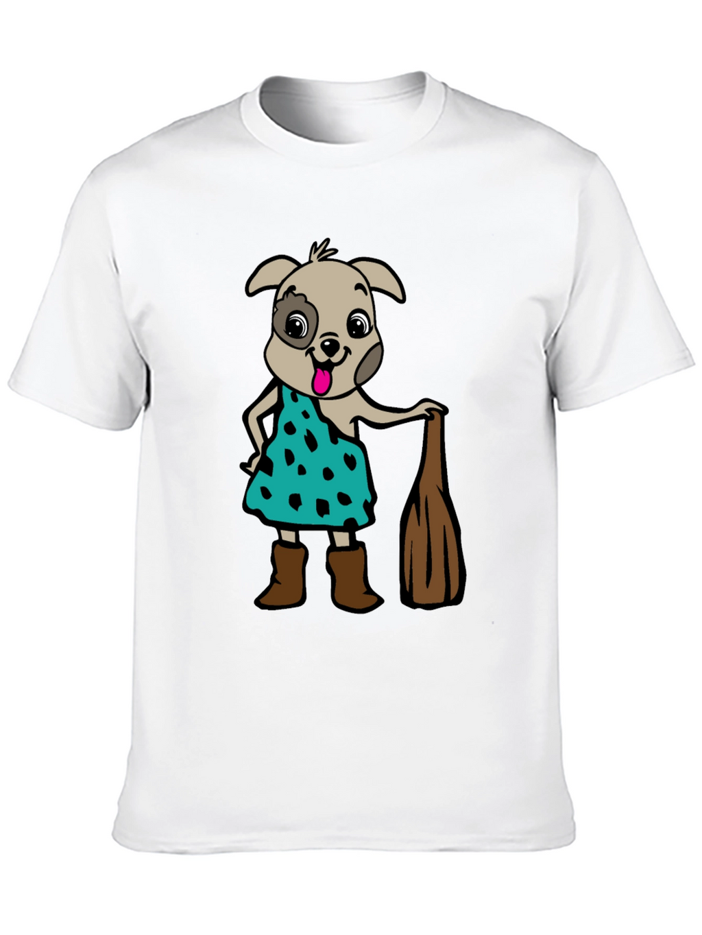 Camiseta Hombre Diseño Perro Picapiedra
