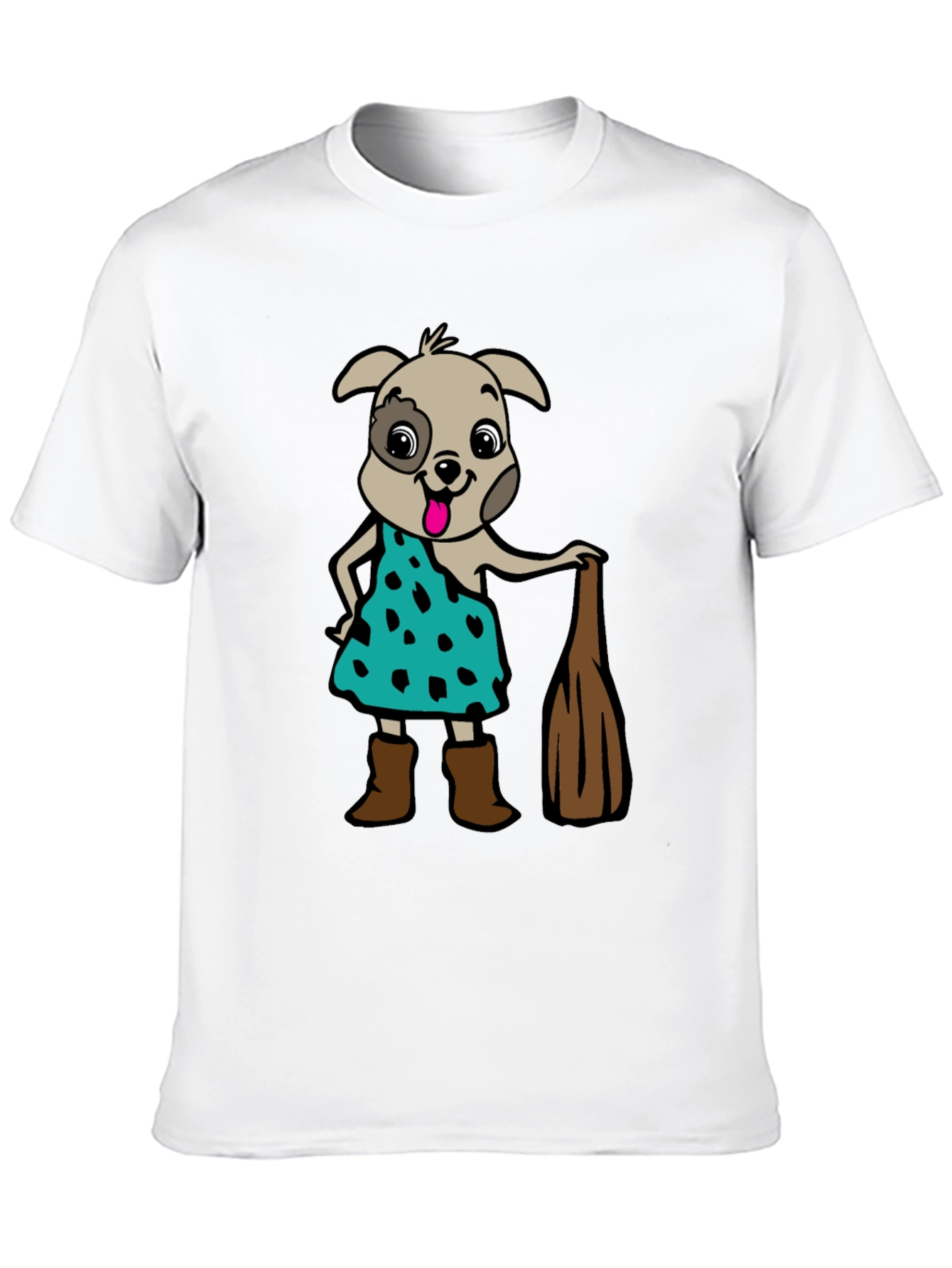 Camiseta Hombre Diseño Perro Picapiedra
