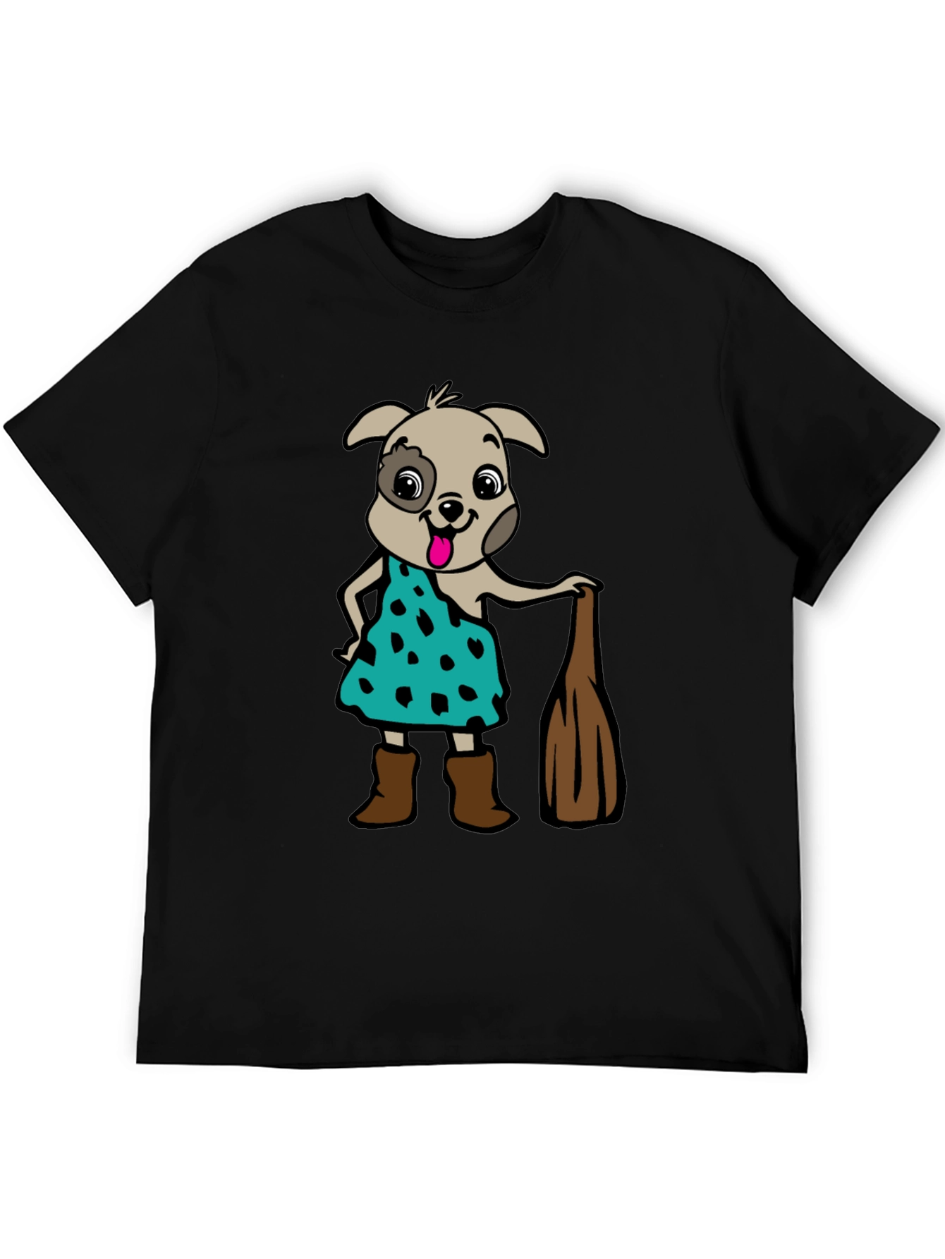 Camiseta Hombre Diseño Perro Picapiedra