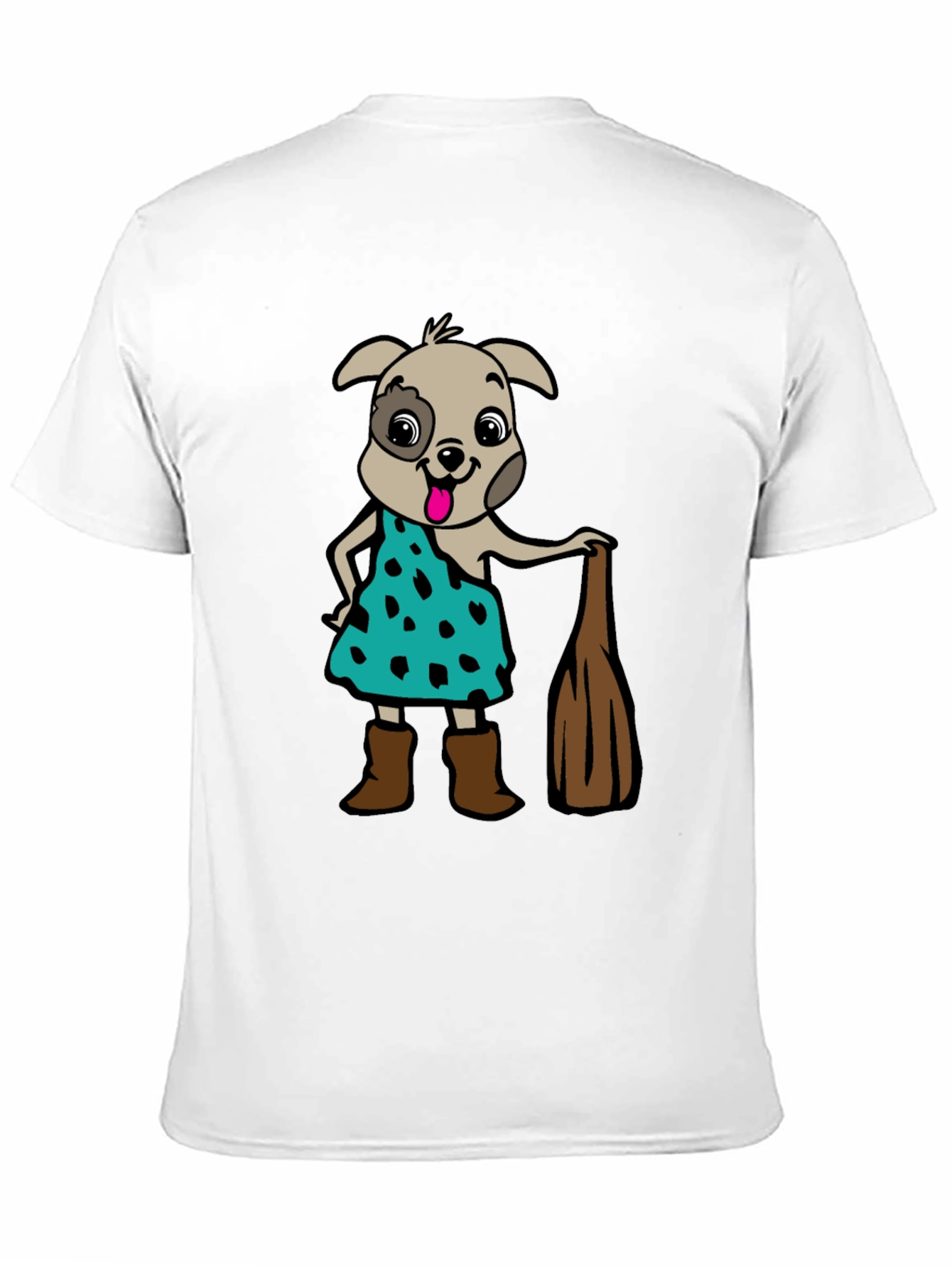 Camiseta Hombre Diseño Perro Picapiedra