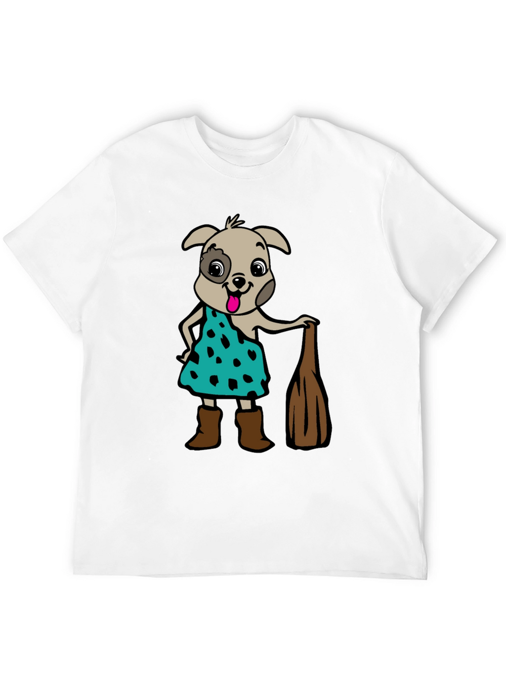 Camiseta Hombre Diseño Perro Picapiedra