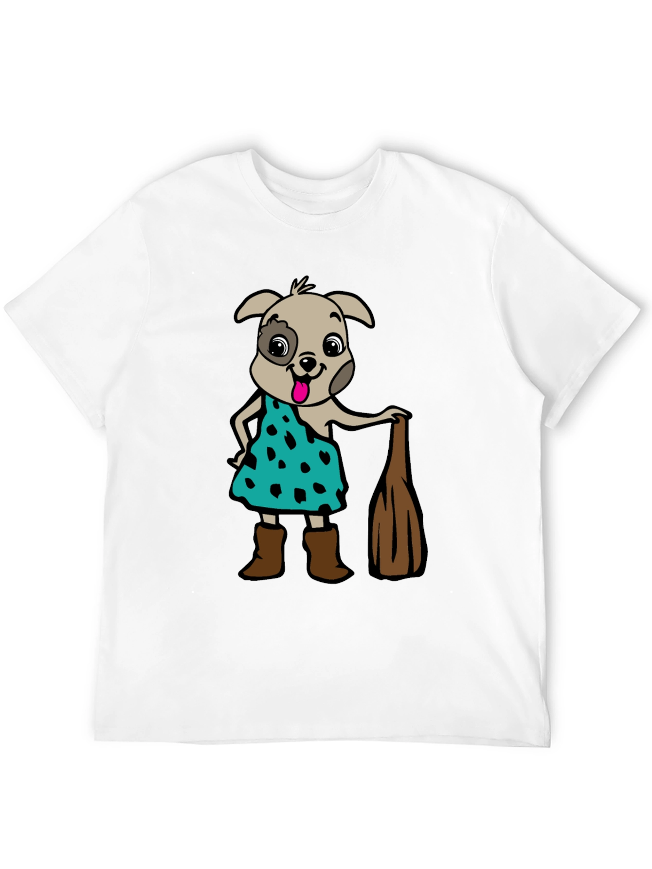 Camiseta Hombre Diseño Perro Picapiedra
